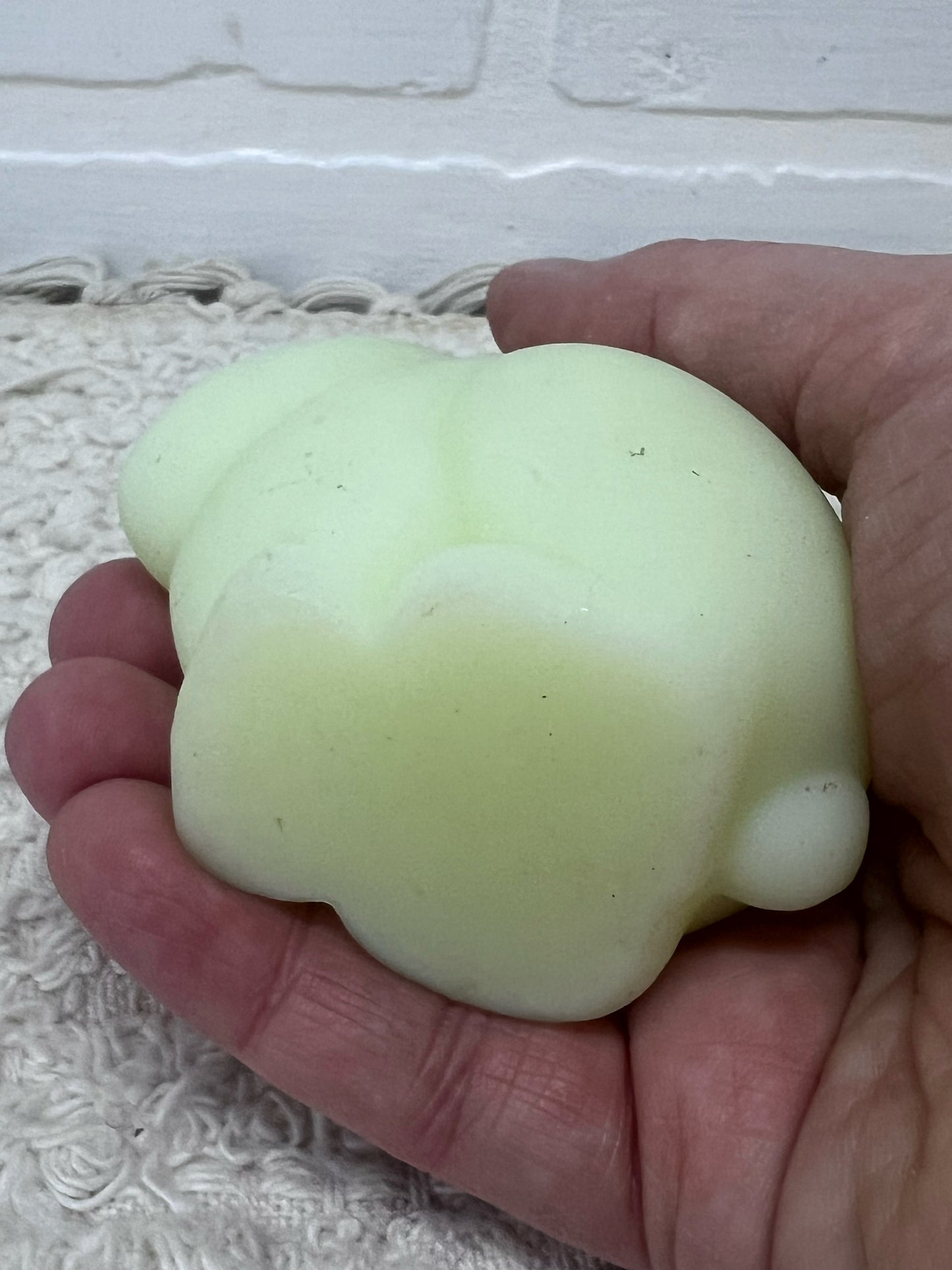 Fenton Custard Glass Bunny Figurine
