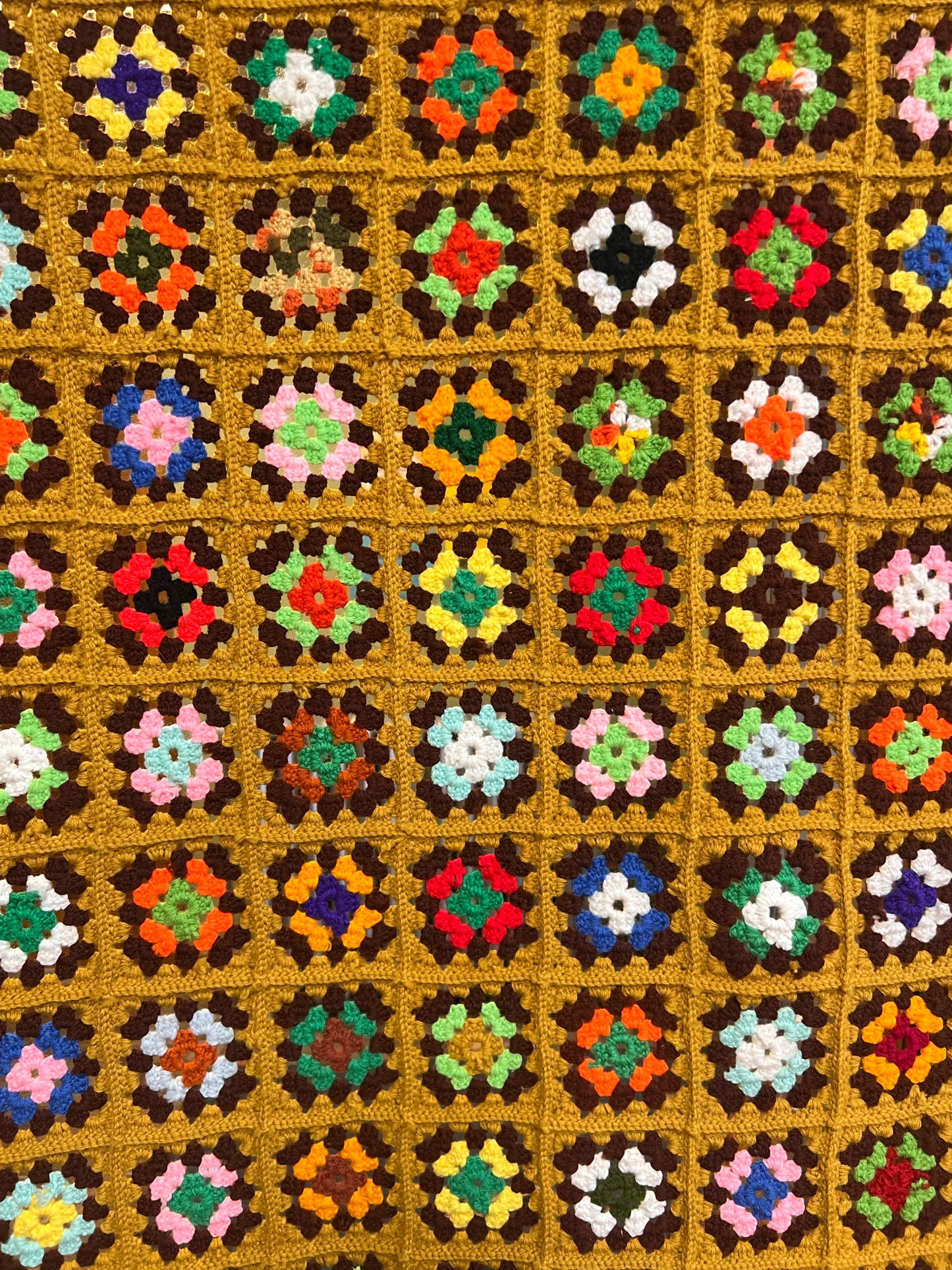 Vintage Granny Square Lap Blanket