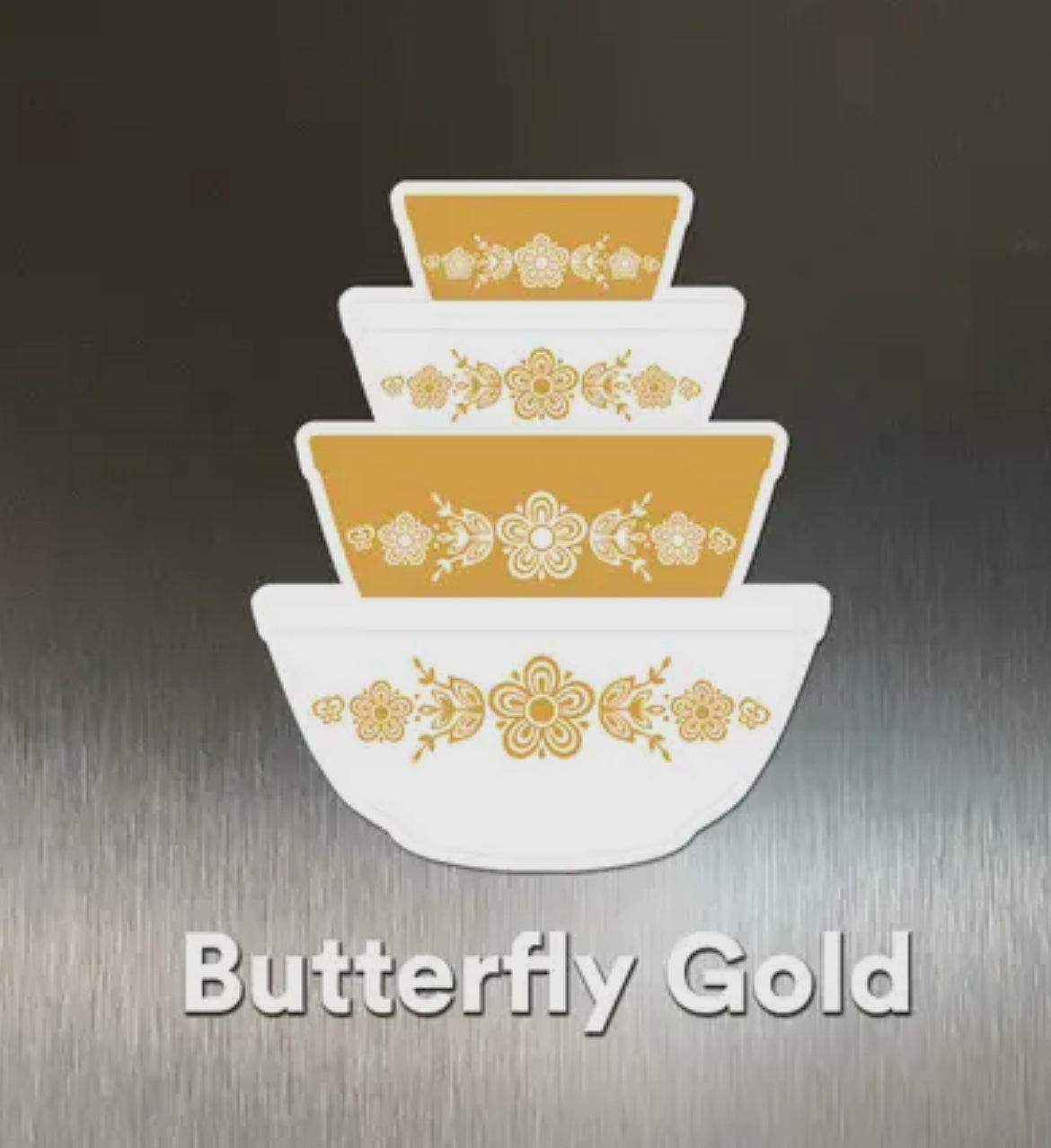 Pyrex Inspired Bowl Stack Magnet