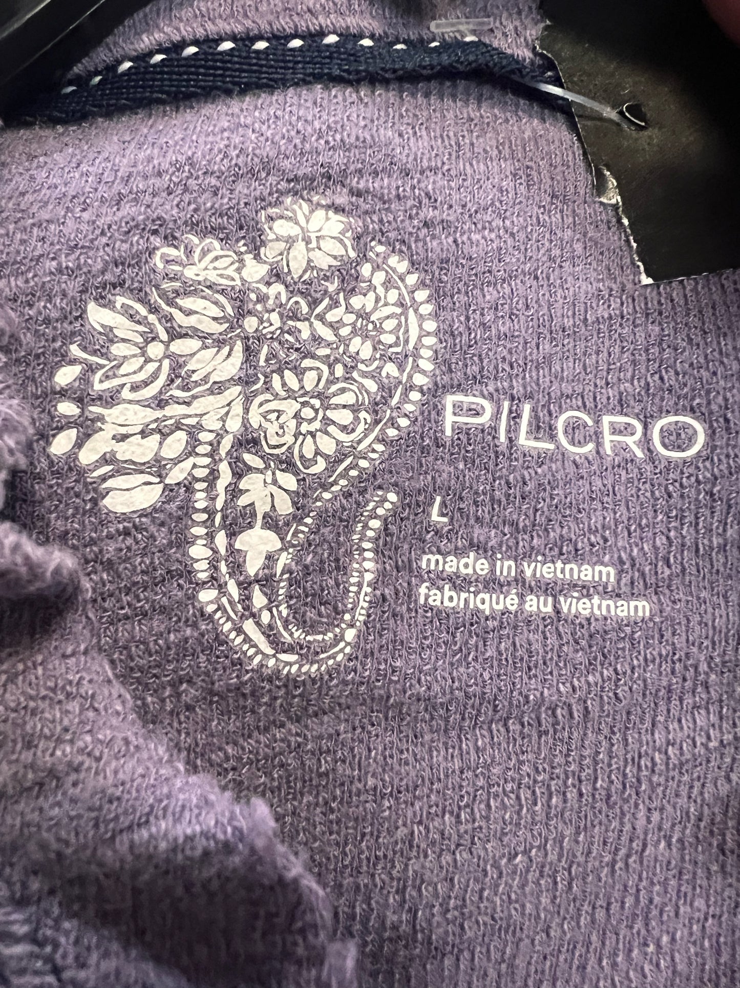 Size L Pilcro Purple Slub Knit Casual Top