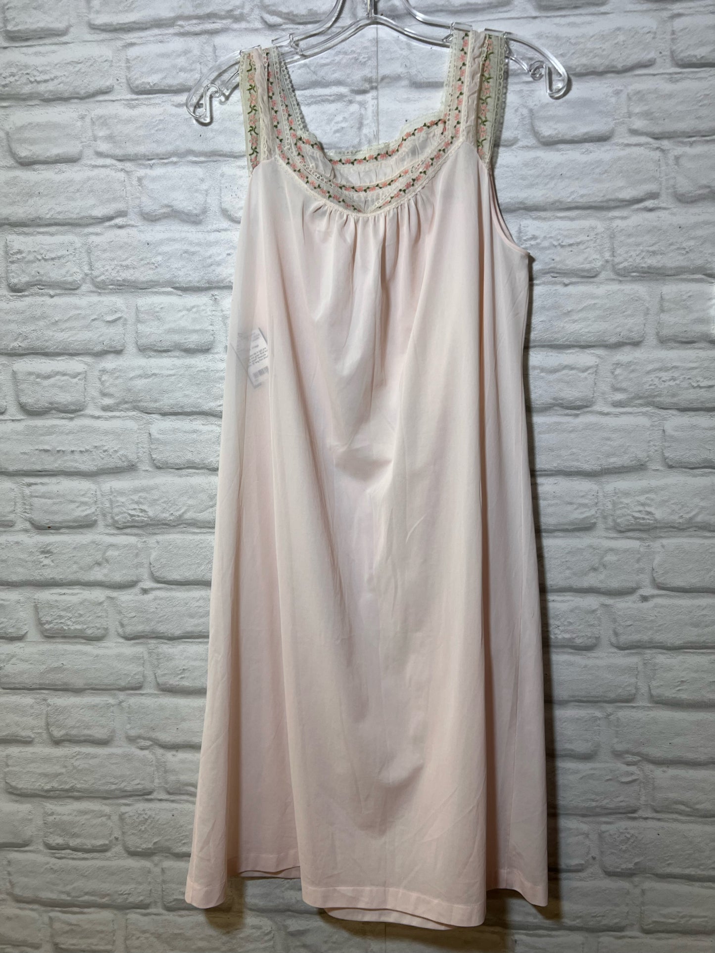Pink Nylon Slip - Vintage Boudoir