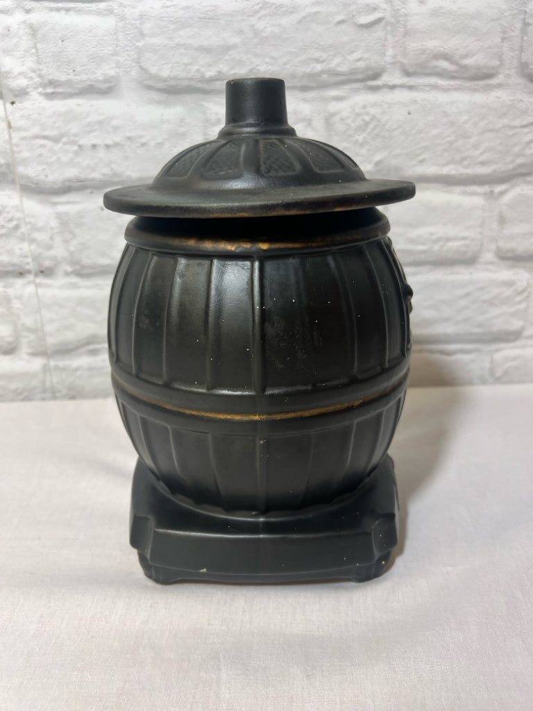 McCoy potbelly stove cookie jar, vintage