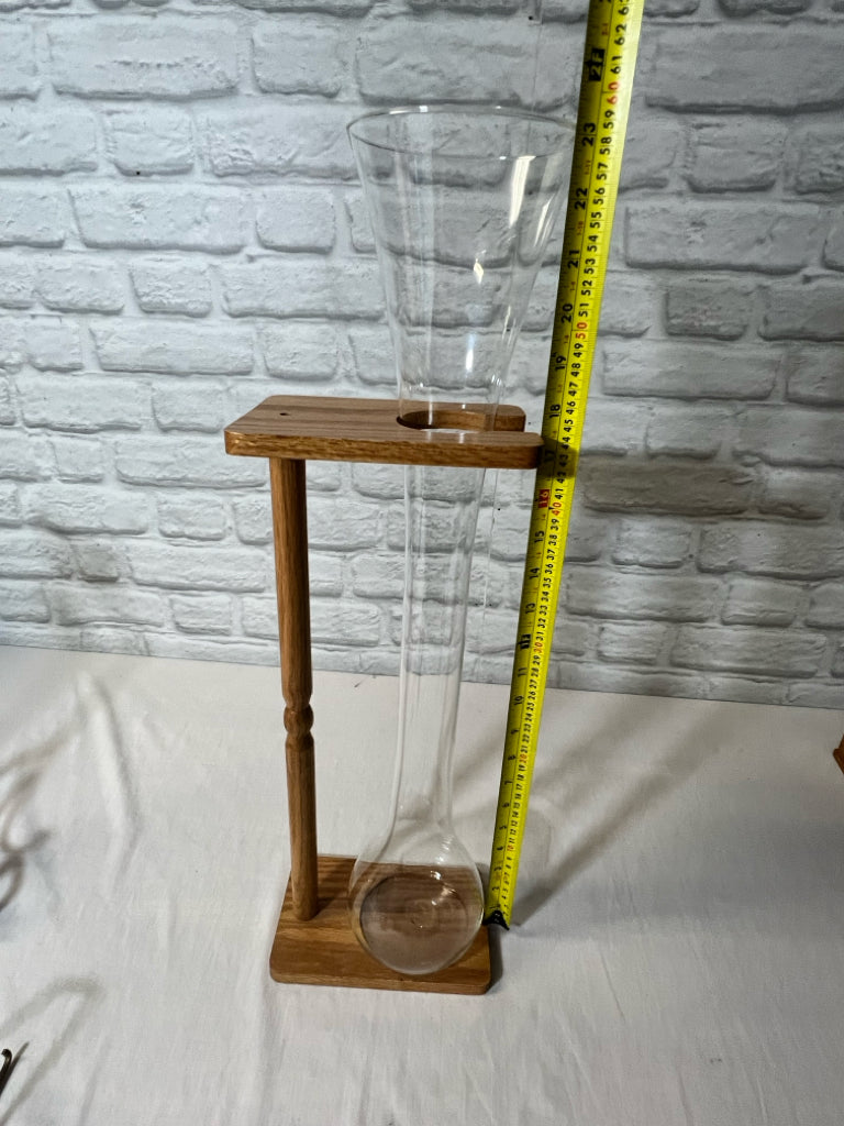 Large Belgian Kwak Glass with Stand, 23" tall