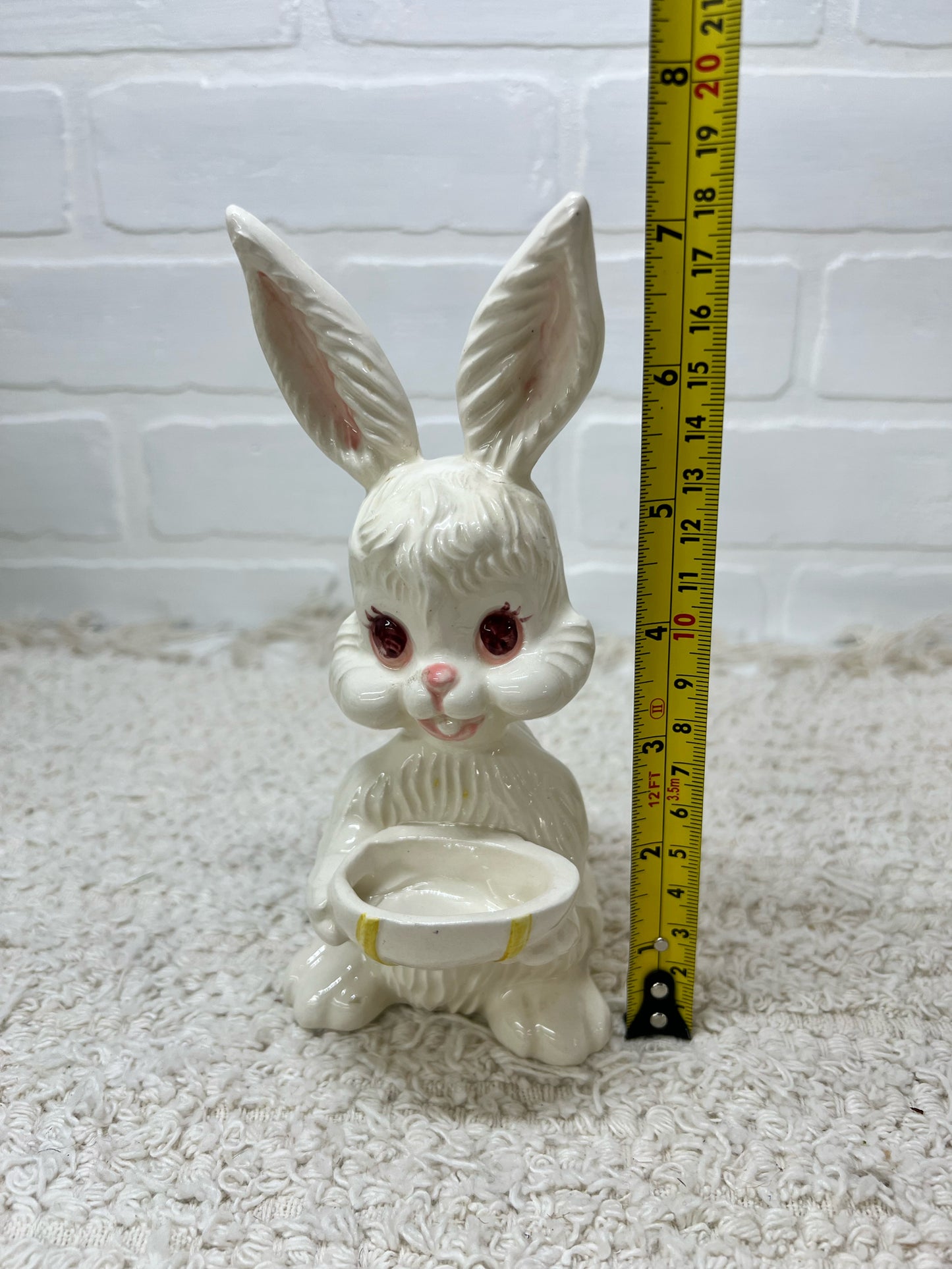 Vintage ceramic Easter bunny figurine