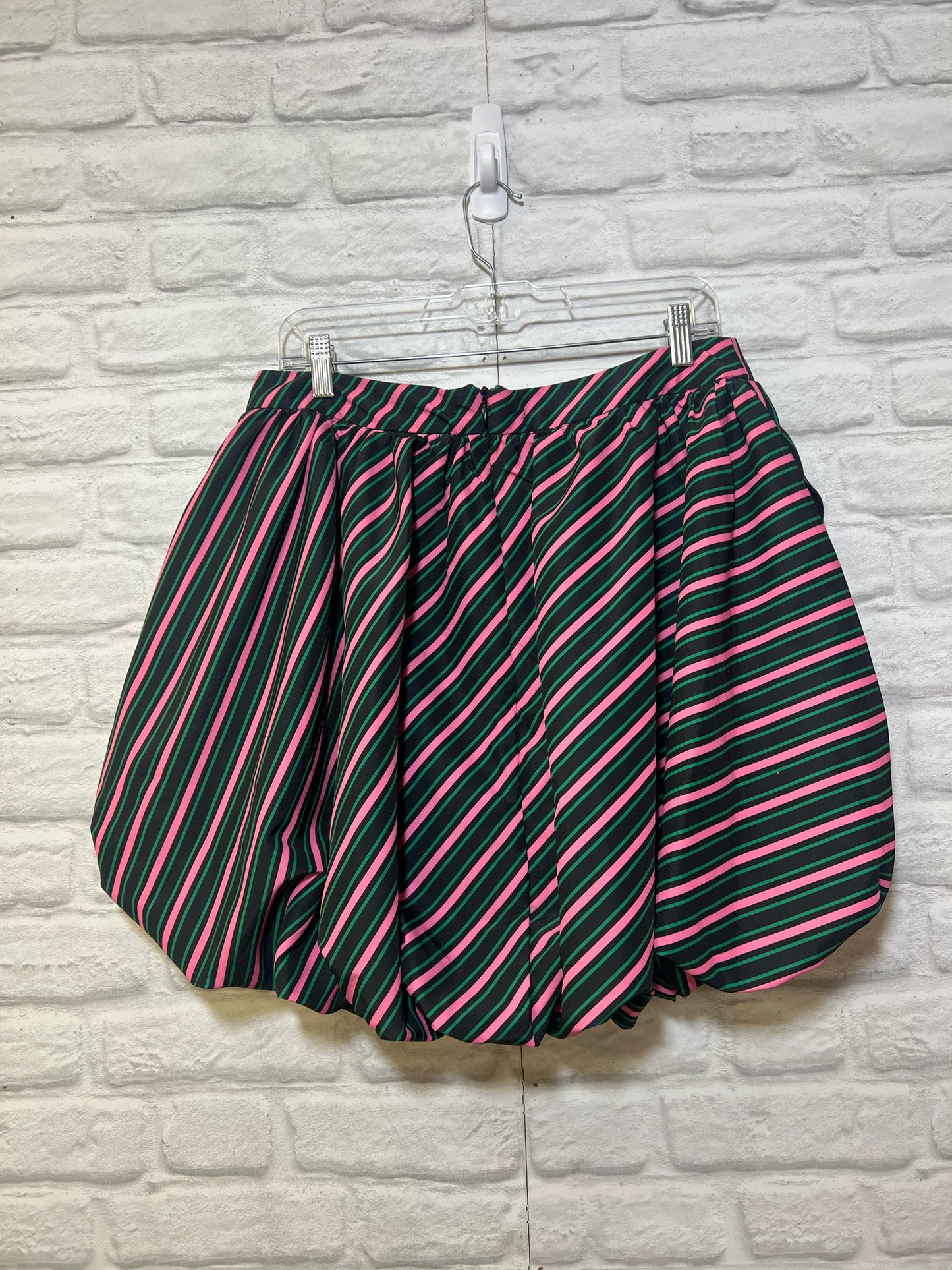 Size L Wicked striped multicolor bubble skirt