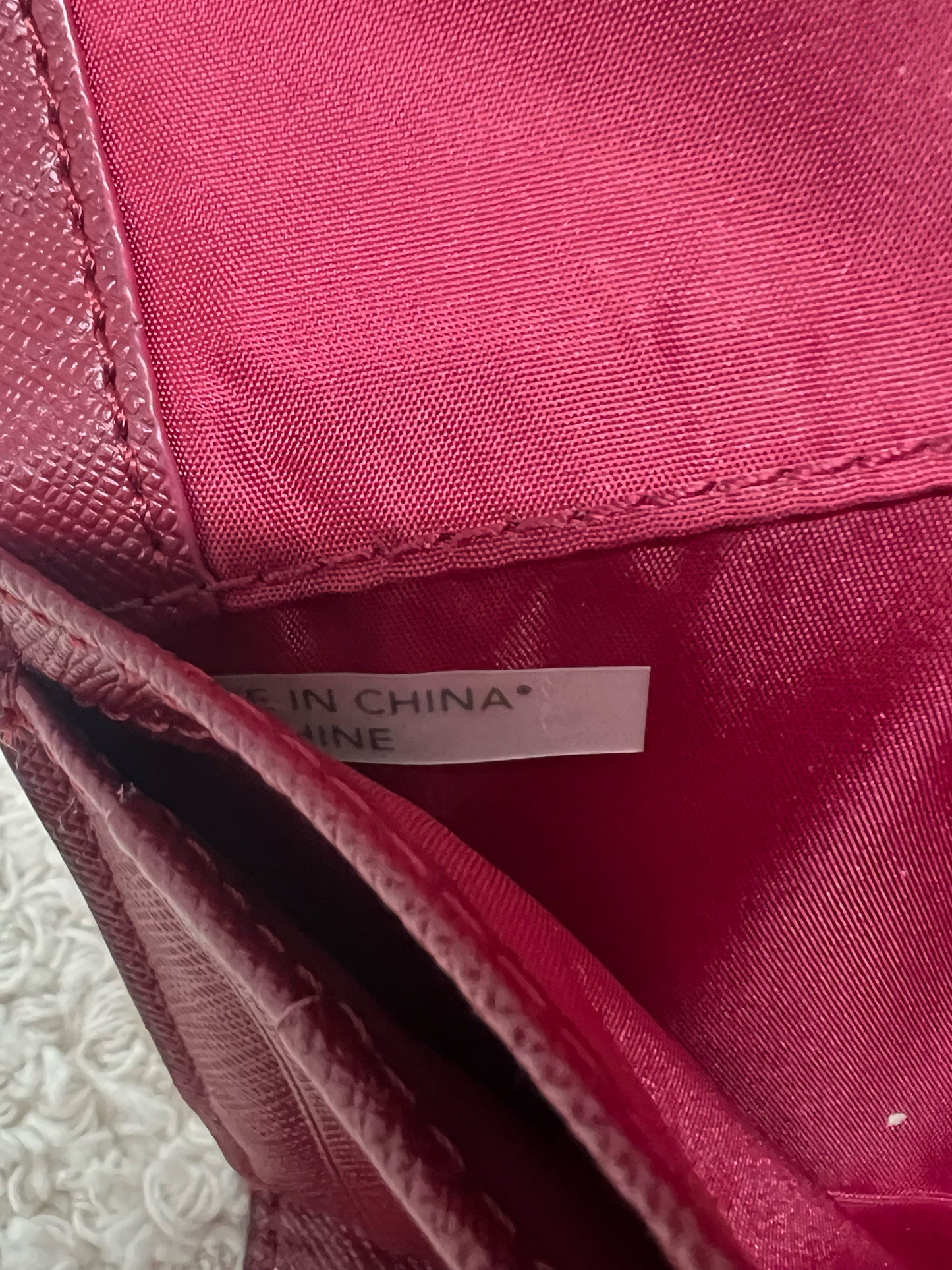 Coach Dark Red Leather Wallet w/ Coordinating Check Book Cover