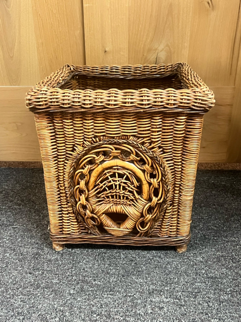 Vintage wicker basket