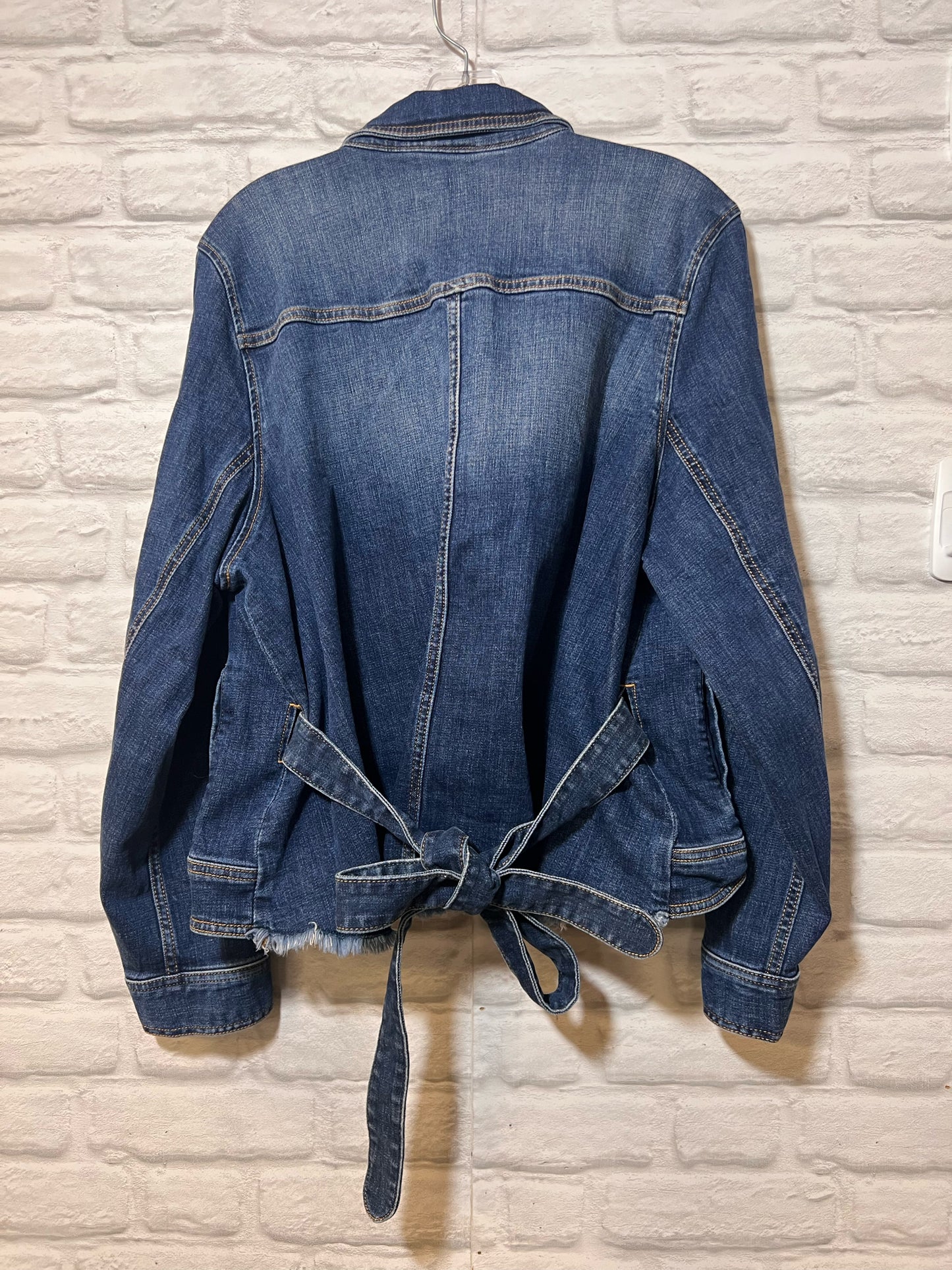 Size XL CAbi Denim Jacket w/ Tieback