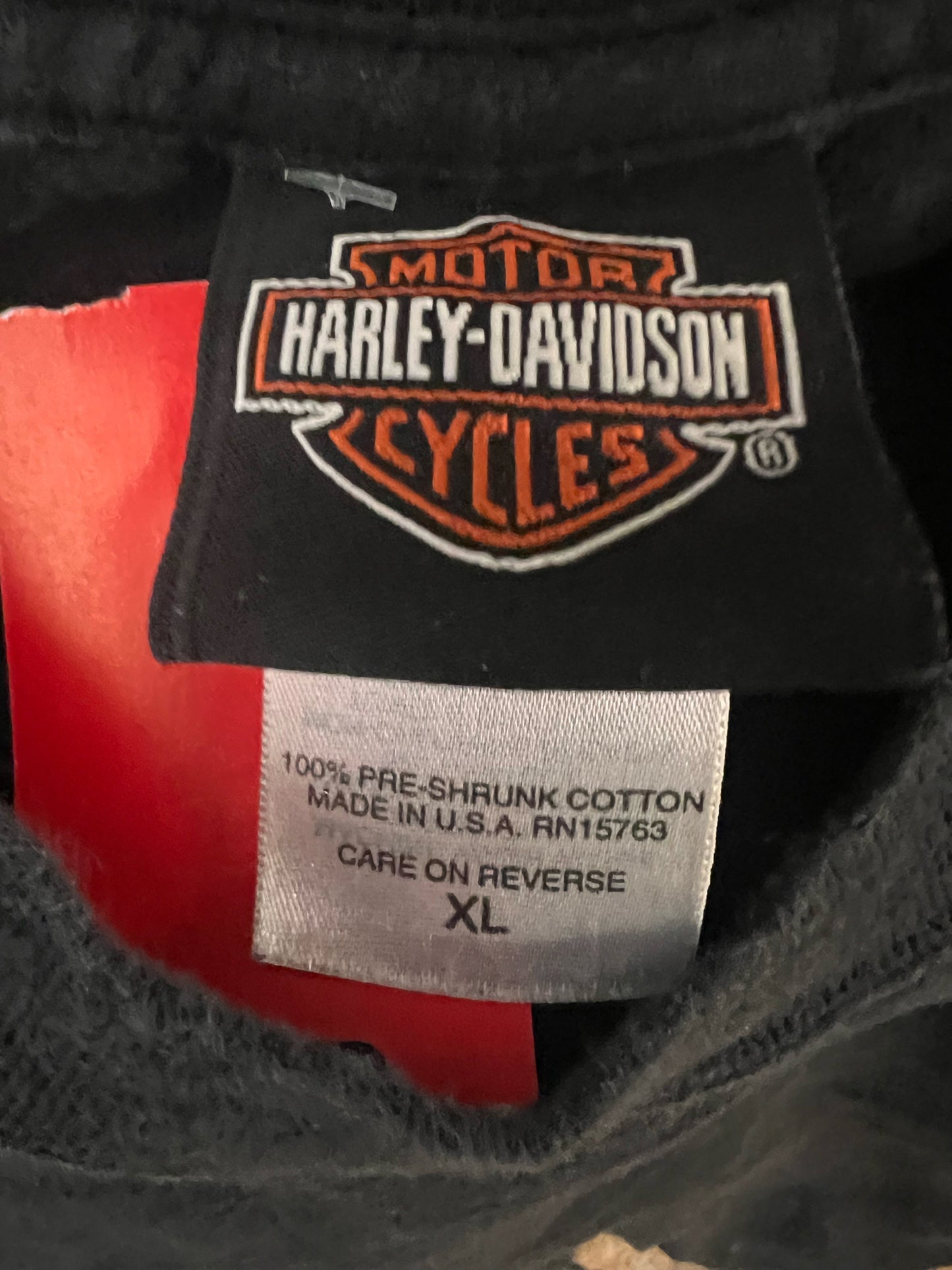 Harley-Davidson Size X-Large Black T-Shirt - Men's