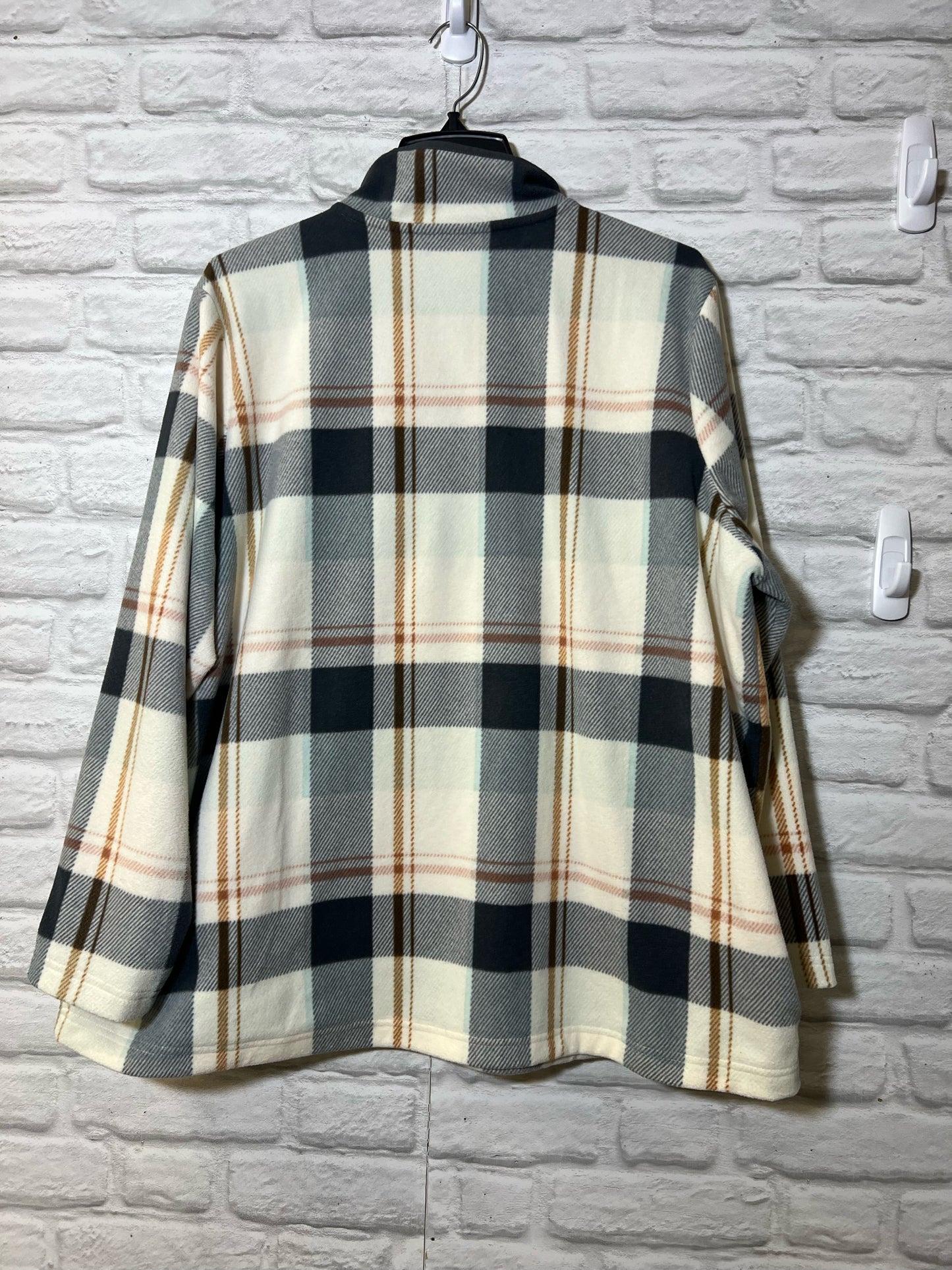 Size 2X Duluth Trading Co. plaid fleece pullover