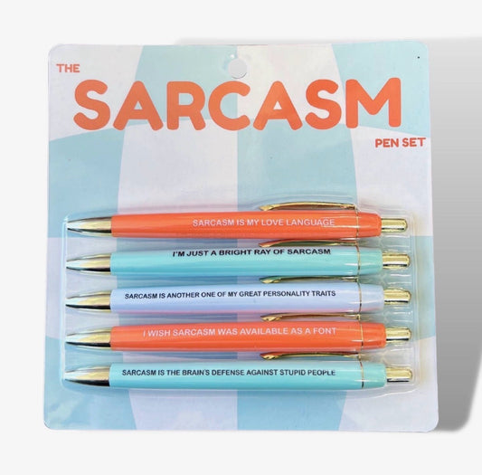 Fun Club Pen Set – Set of 5 Funny Ballpoint Pens - Multiple Styles to Choose From!