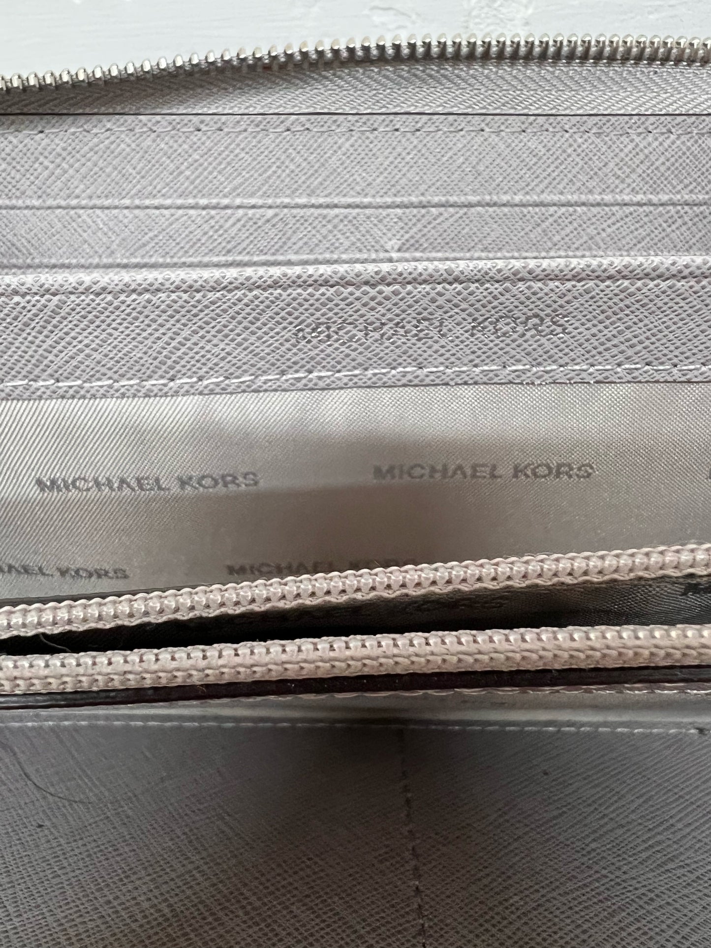 MICHAEL Michael Kors Gray Zip Around Wallet