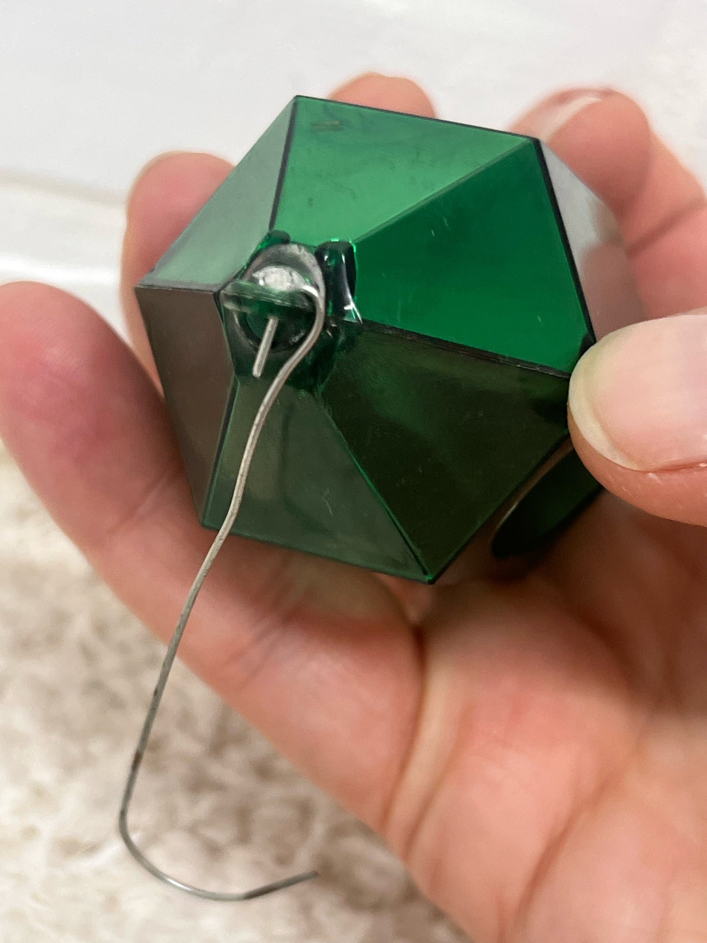 JewelBrite Vintage Santa Diorama Ornament