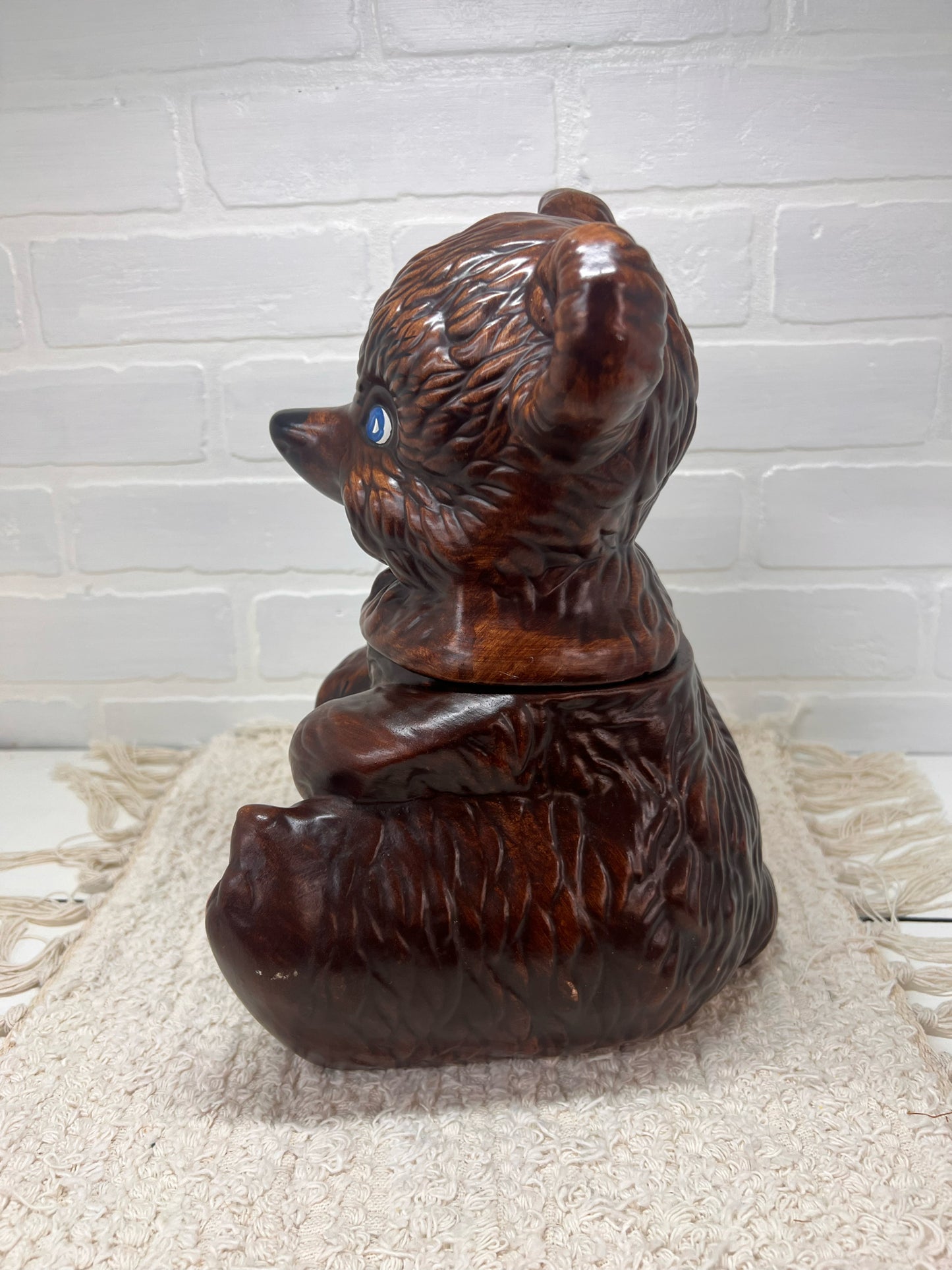 Gilbert Pottery Brown Bear Mid-Century Cookie Jar