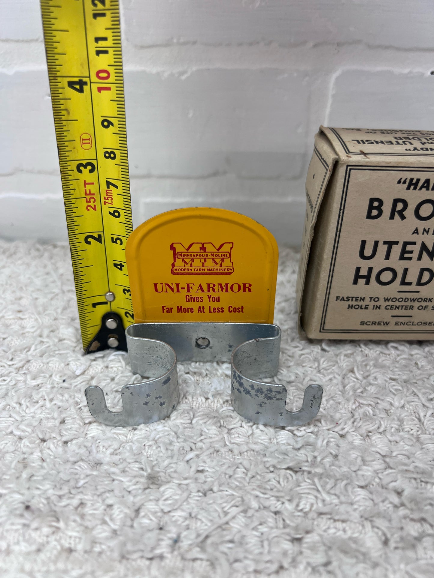 Vintage Advertising Minneapolis Moline Broom Holder New in Box