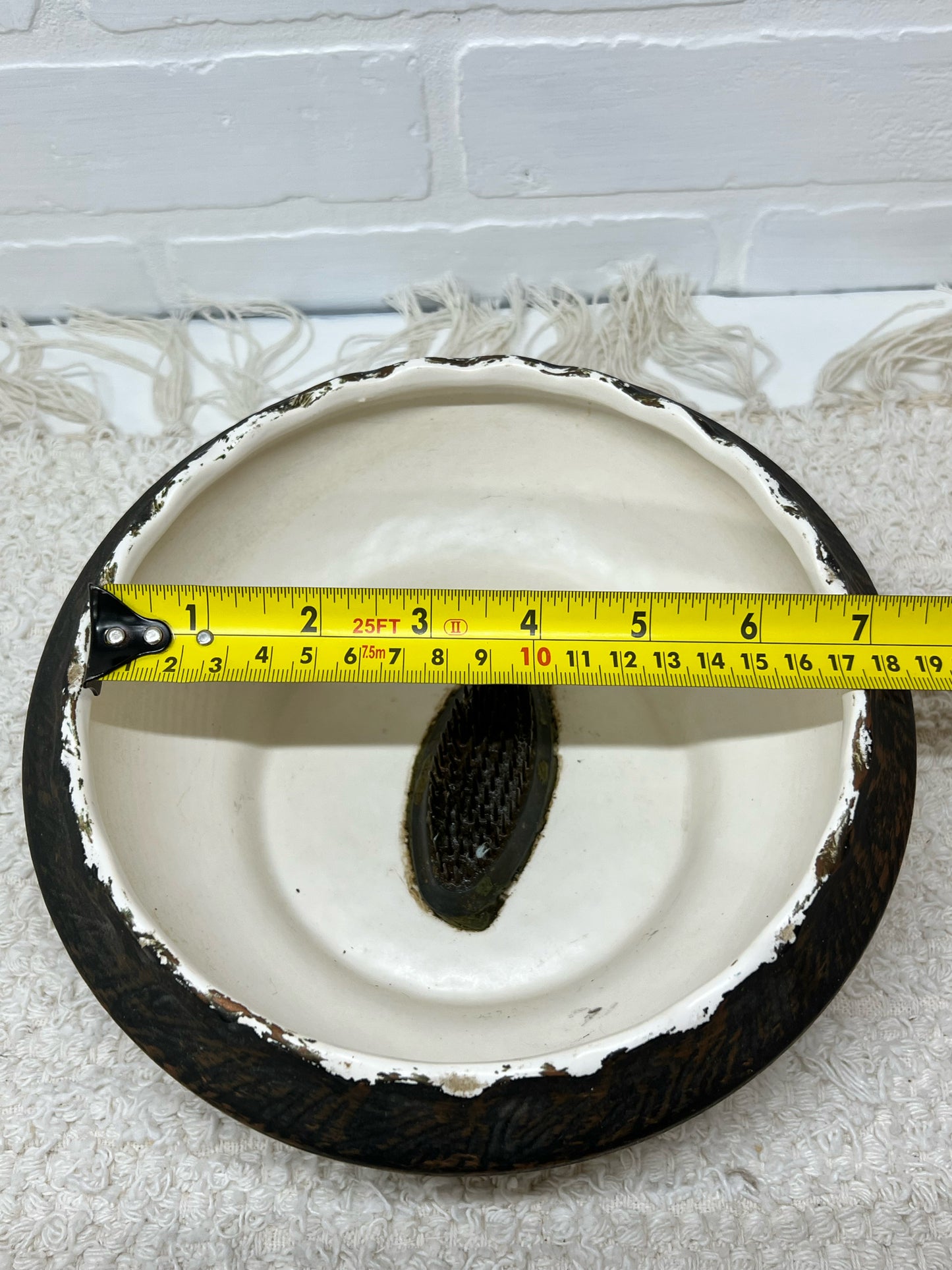 McCoy pottery shallow bulb dish 1960s