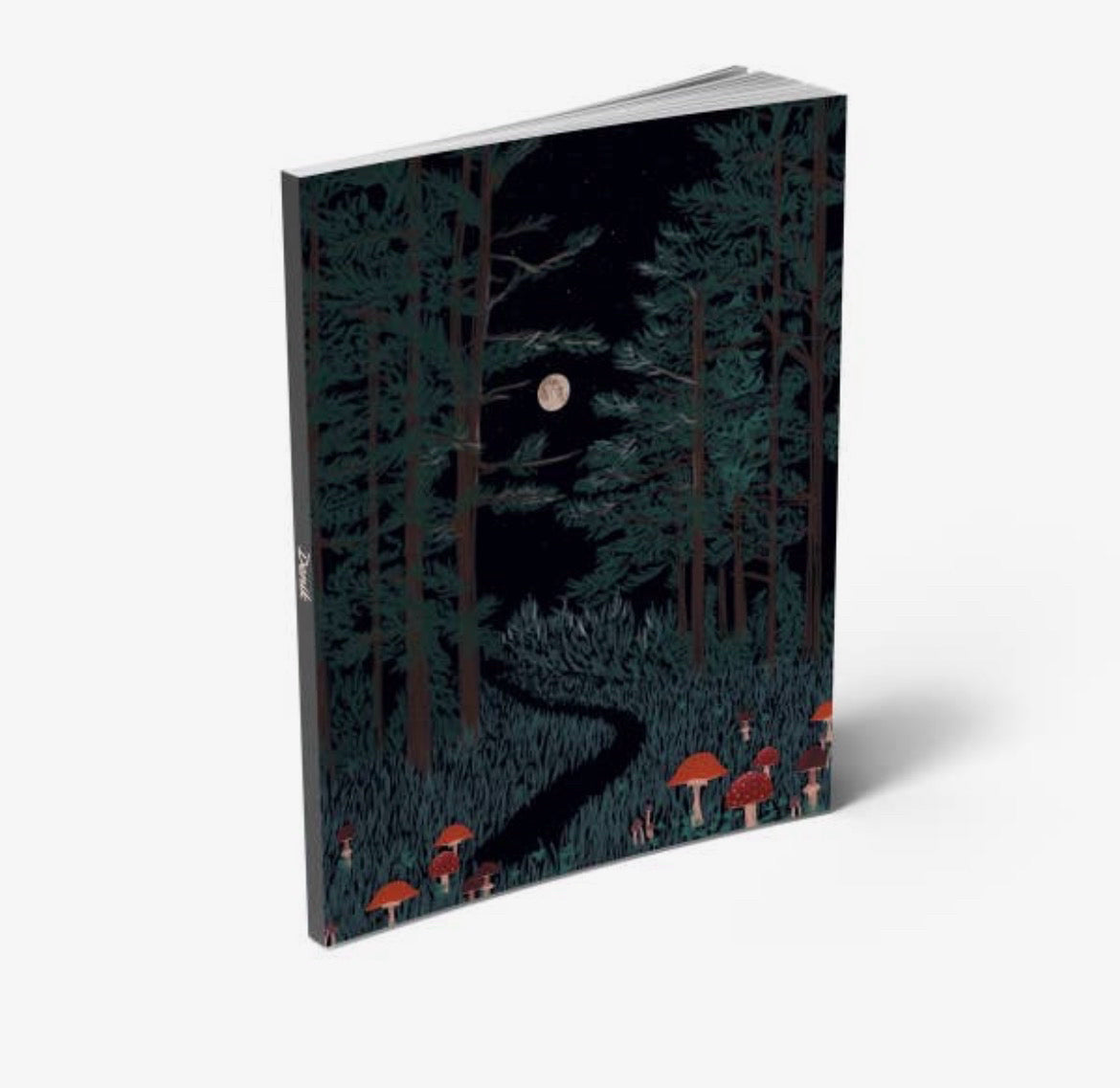 Moonlit Forest Journal - Lined Notebook