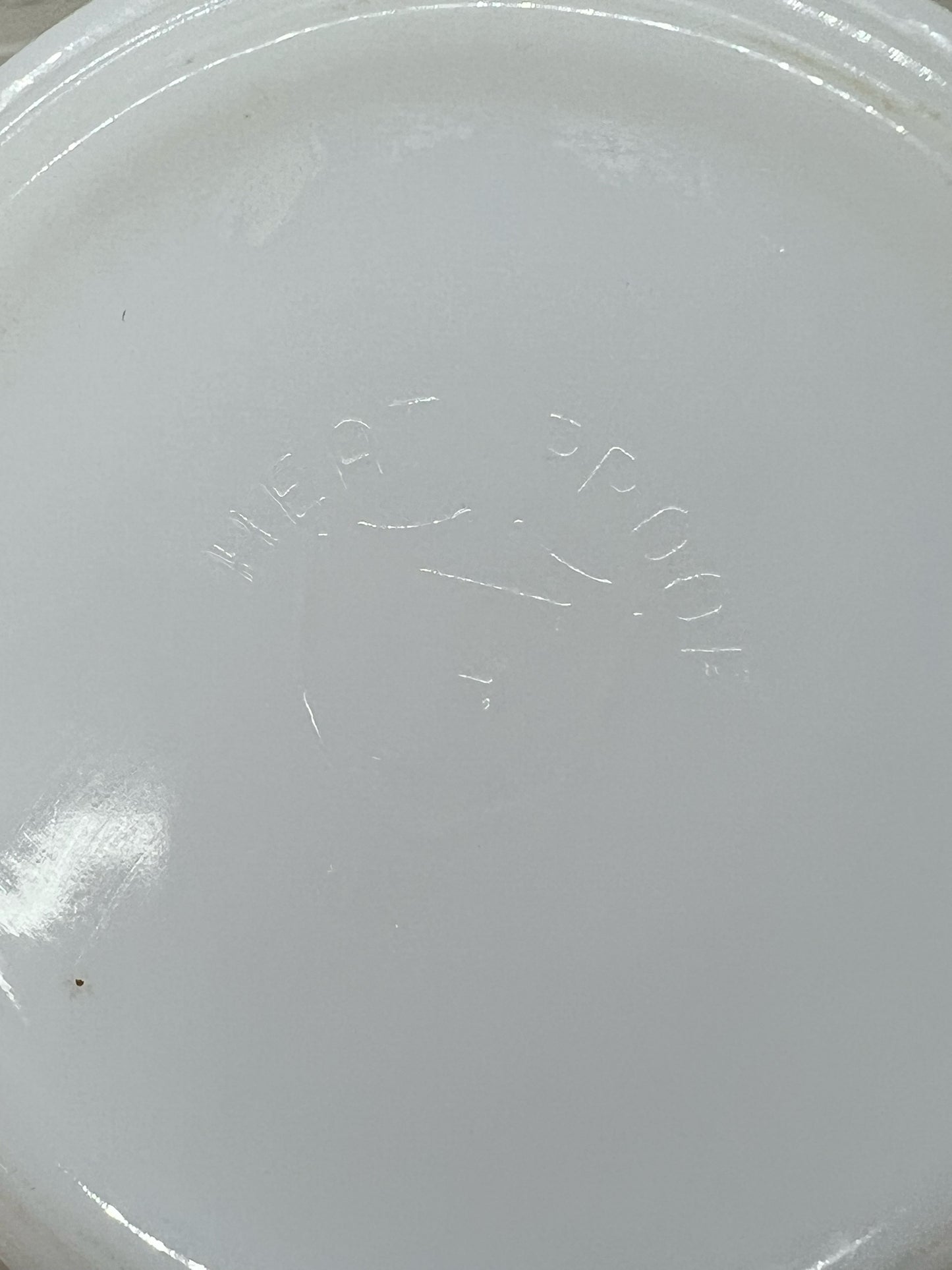 Vintage Federal milkglass 'Vigortone' advertising mug