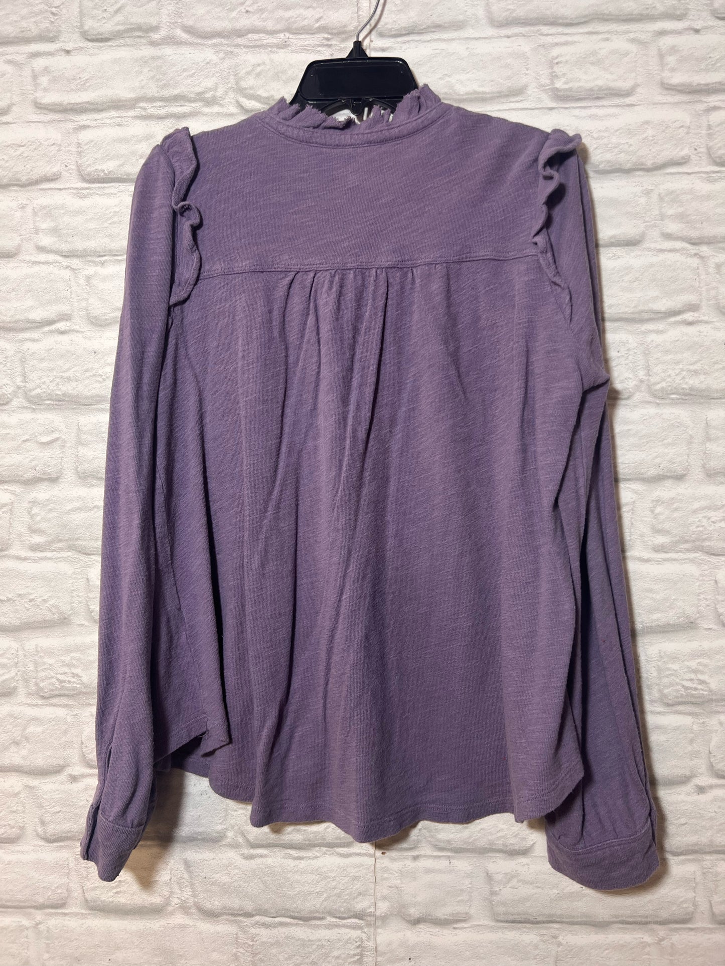 Size L Pilcro Purple Slub Knit Casual Top