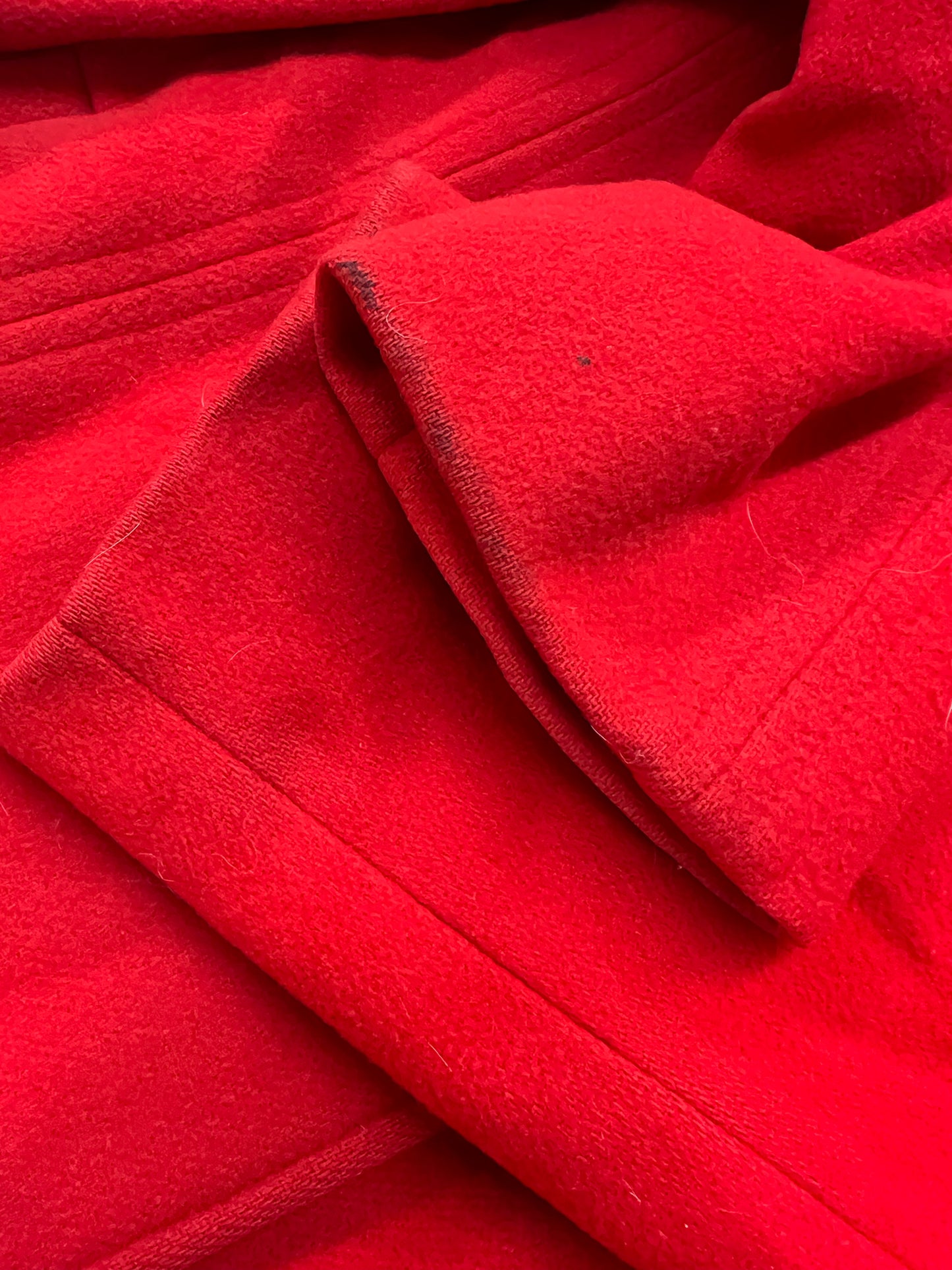Vintage Penguin Red Wool Coat Size 6
