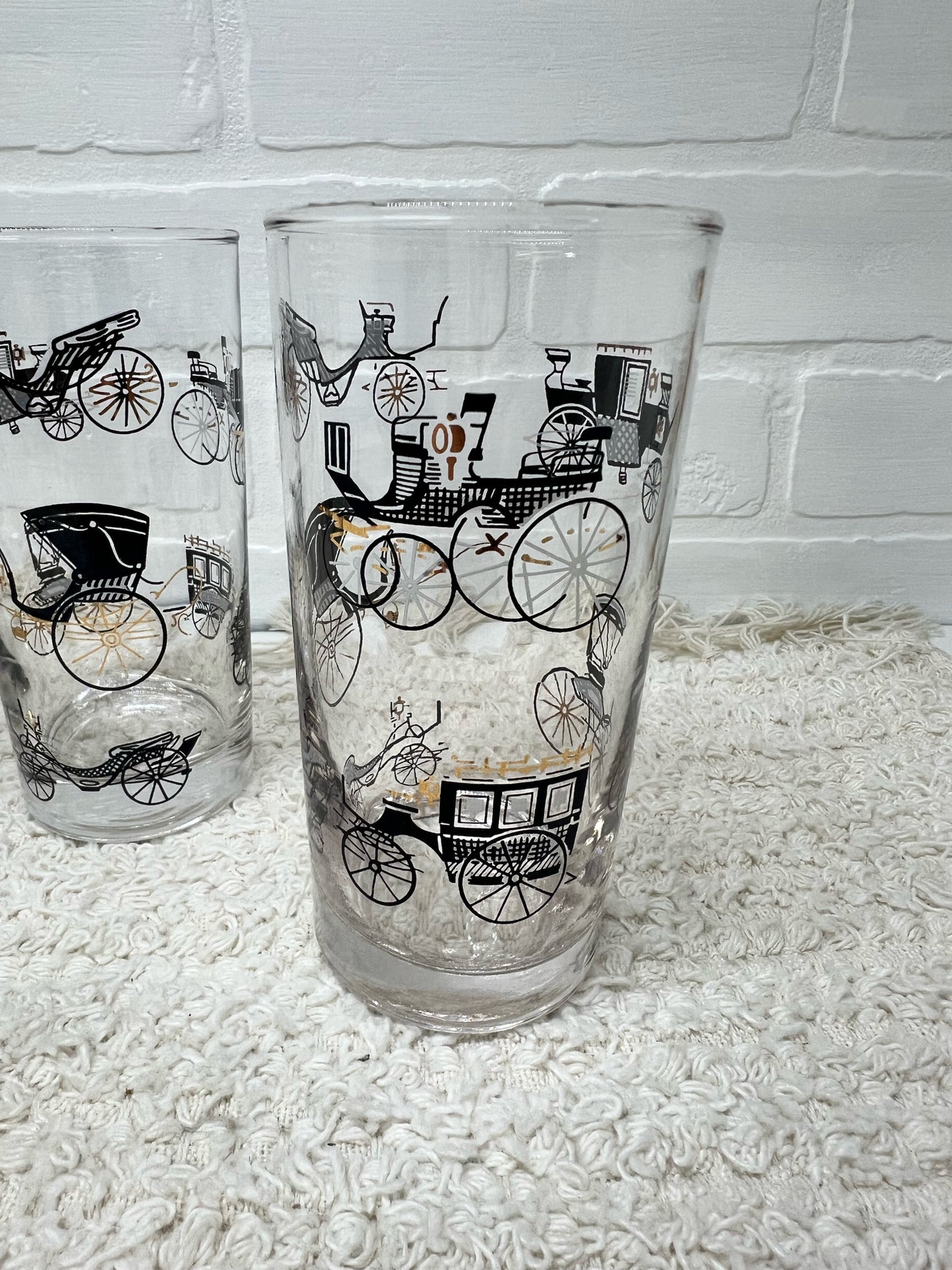 Libbey glass set - Curio Carriage - three glasses