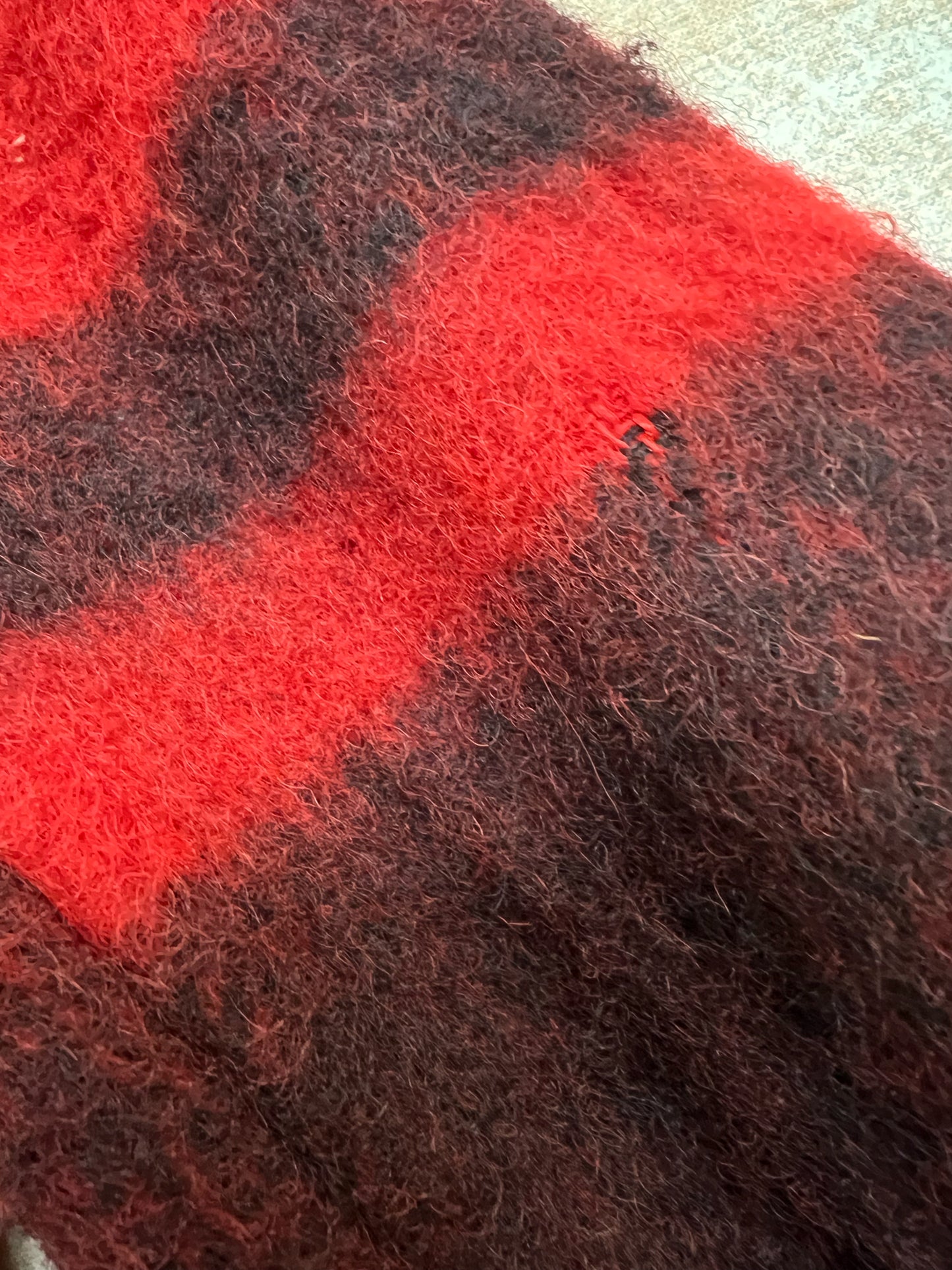 Field & Stream Red & Black Vintage Wool Coat
