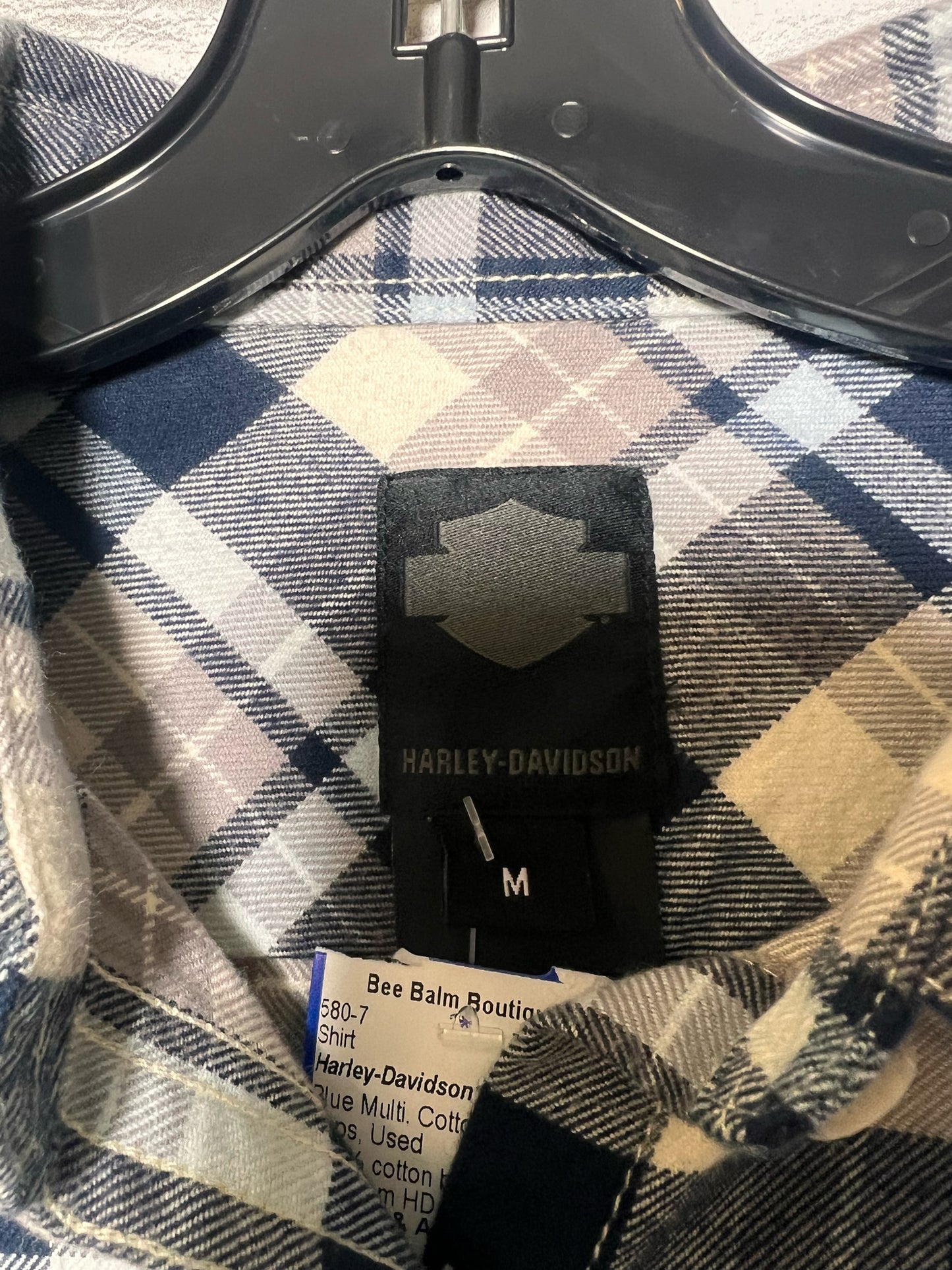 Size L Harley-Davidson 100% cotton flannel shirt