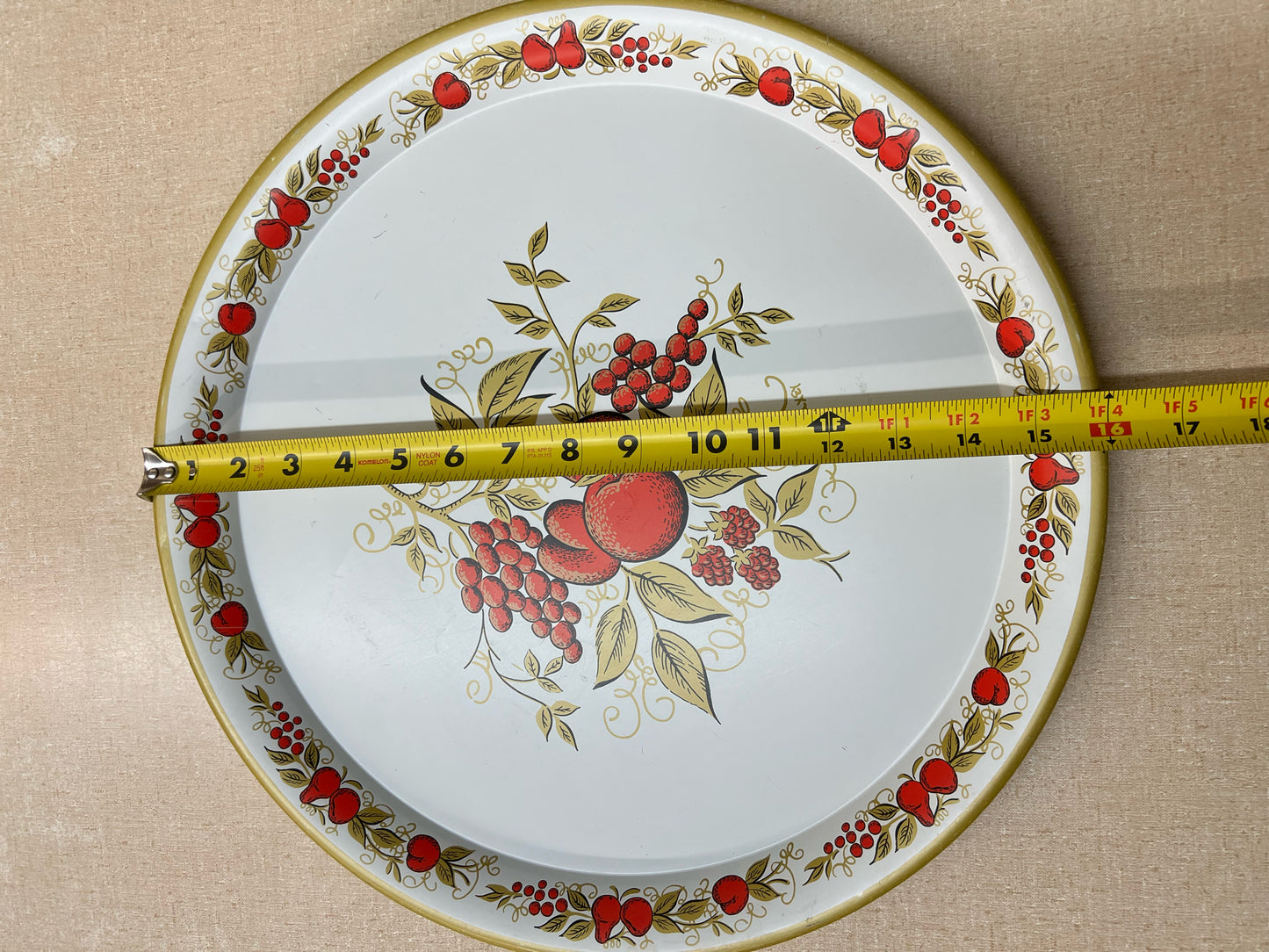 Maxey vintage metal serving tray