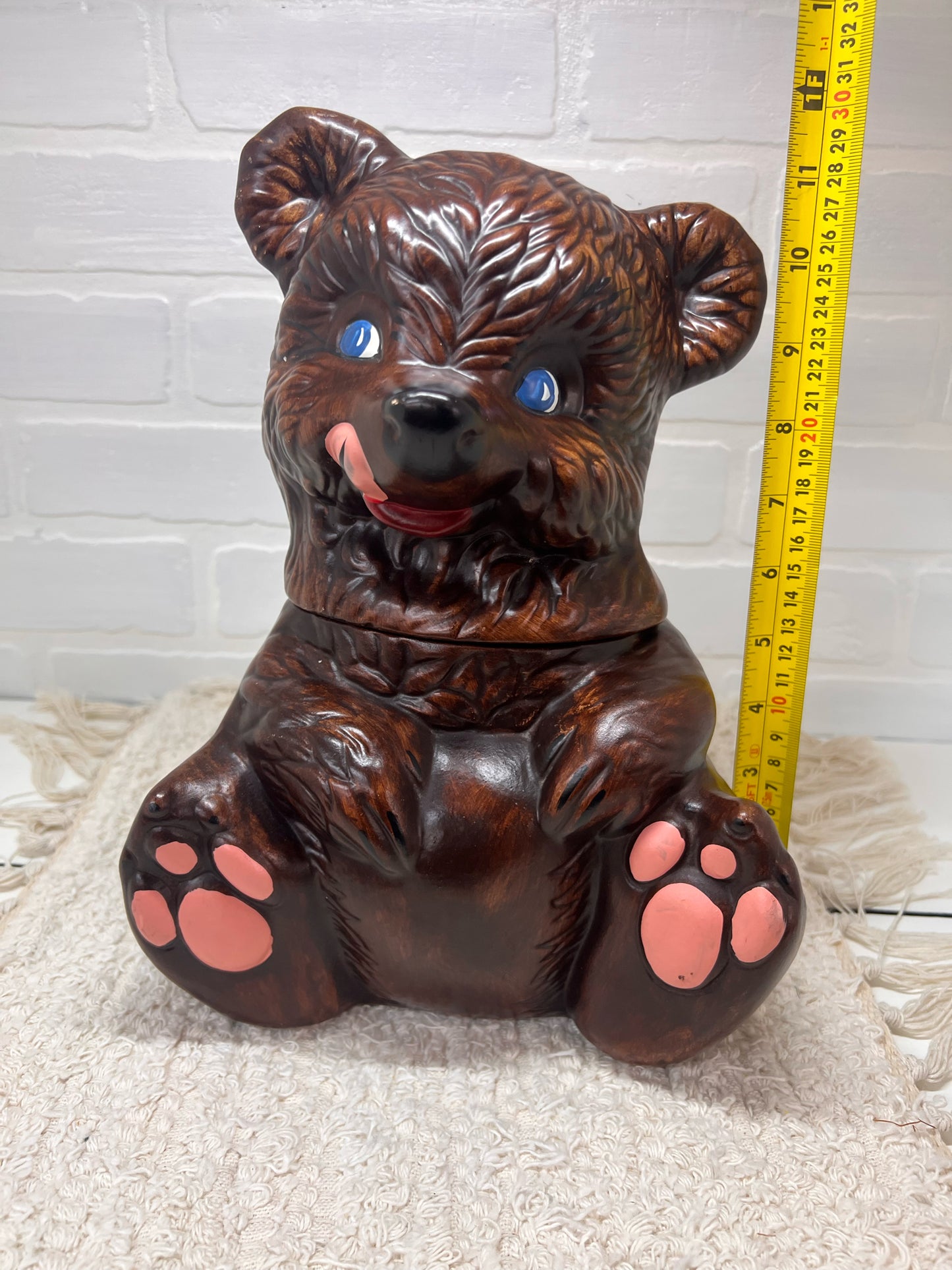 Gilbert Pottery Brown Bear Mid-Century Cookie Jar
