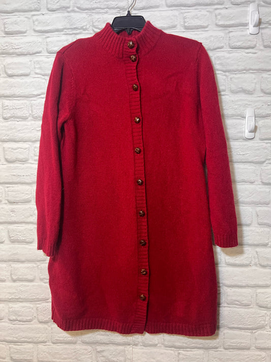 Size L Orvis 100% Shetland Wool Longline Cardigan