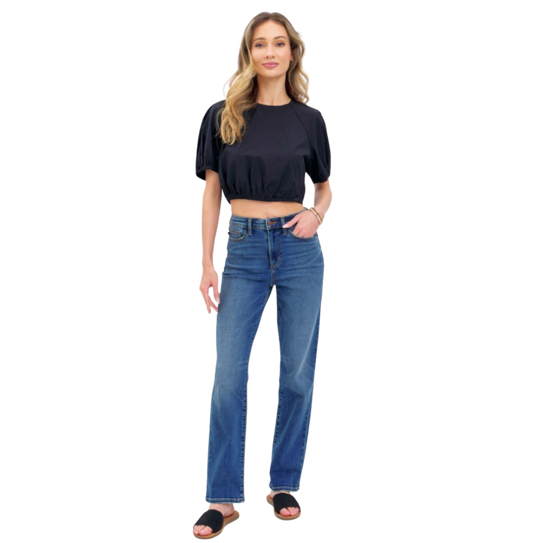 Judy Blue Women’s High Waist Straight Leg Denim