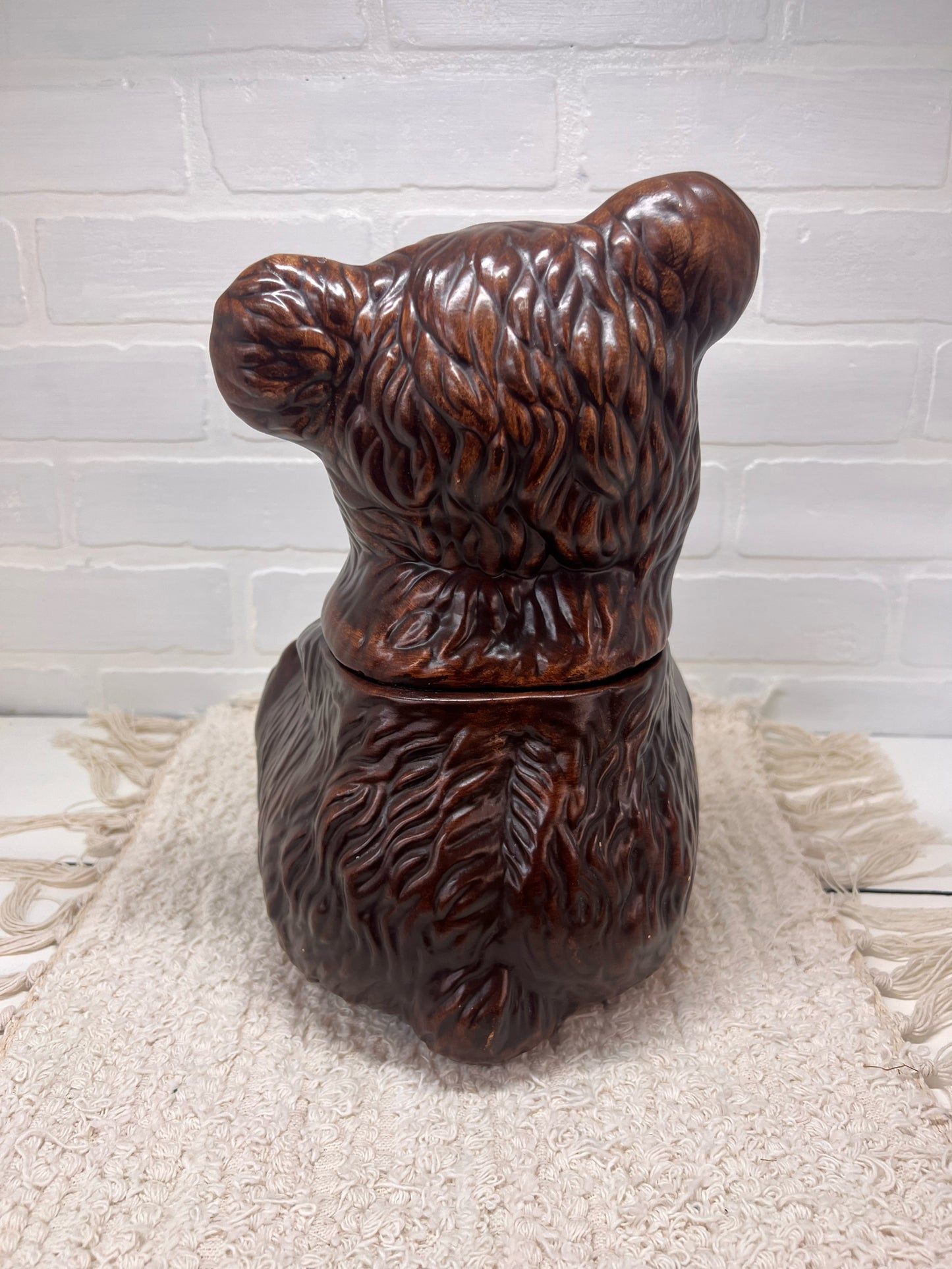Gilbert Pottery Brown Bear Mid-Century Cookie Jar