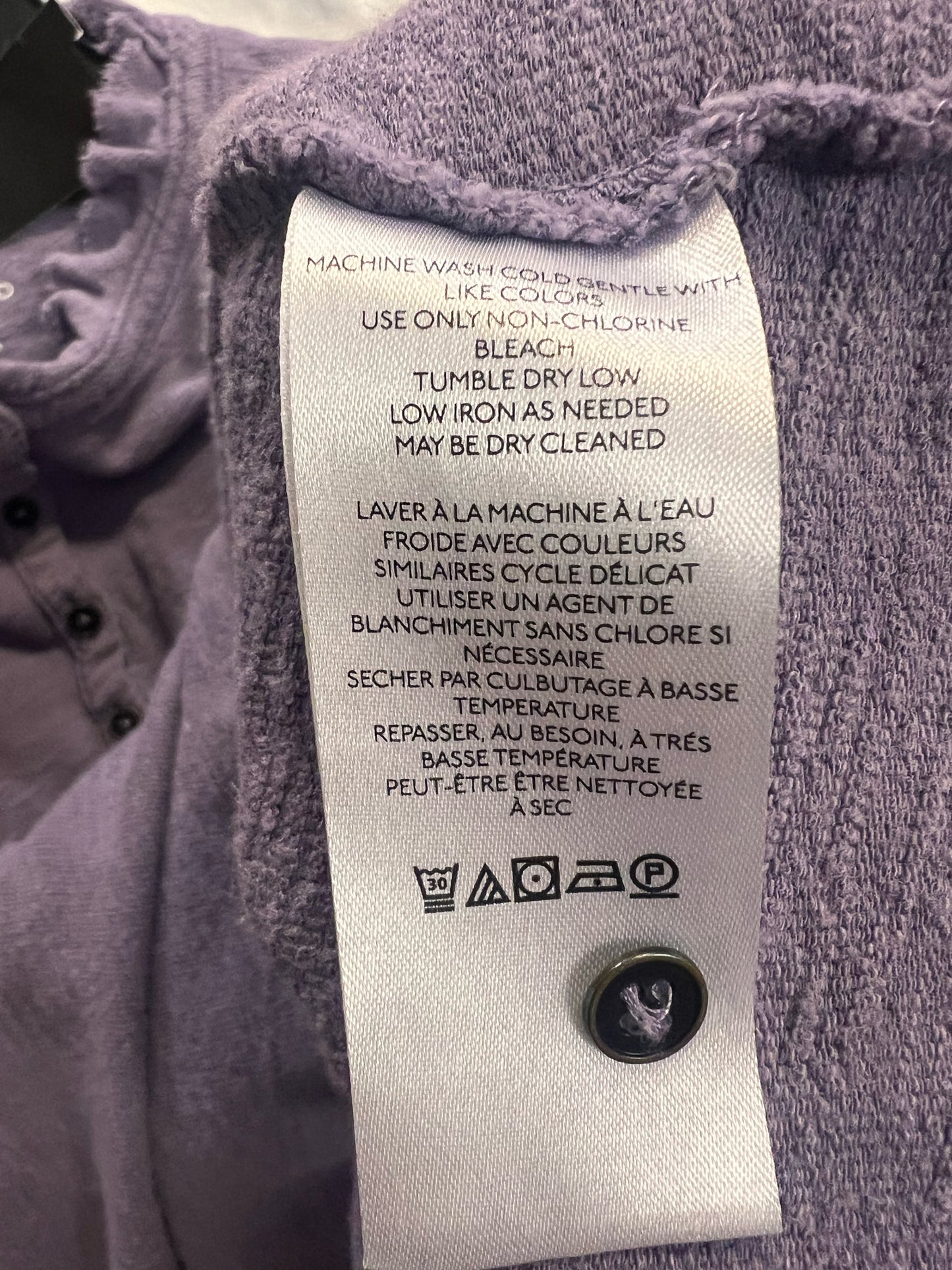 Size L Pilcro Purple Slub Knit Casual Top