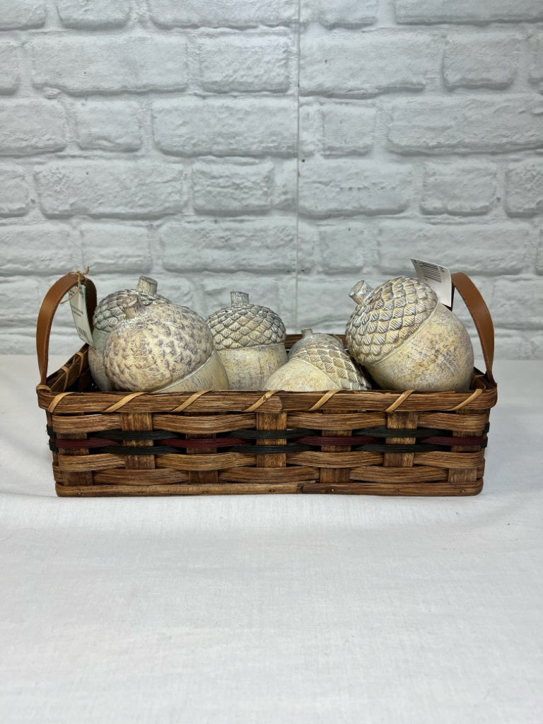 Faux wood acorn