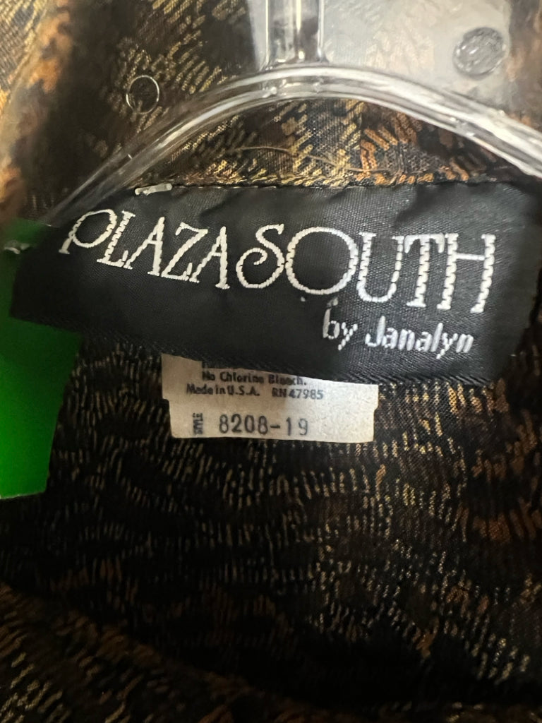 Plaza South Vintage Leopard Print Secretary Bow Dress