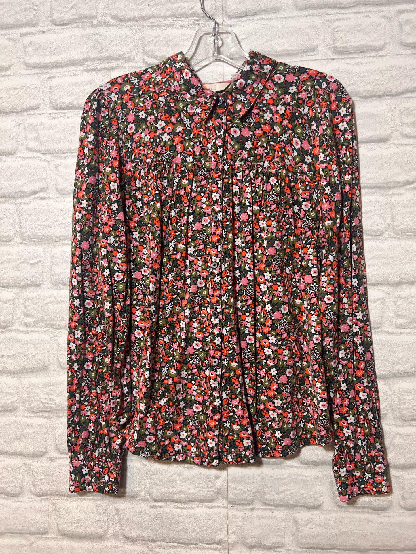 Size 12 Boden Floral Button Down Shirt