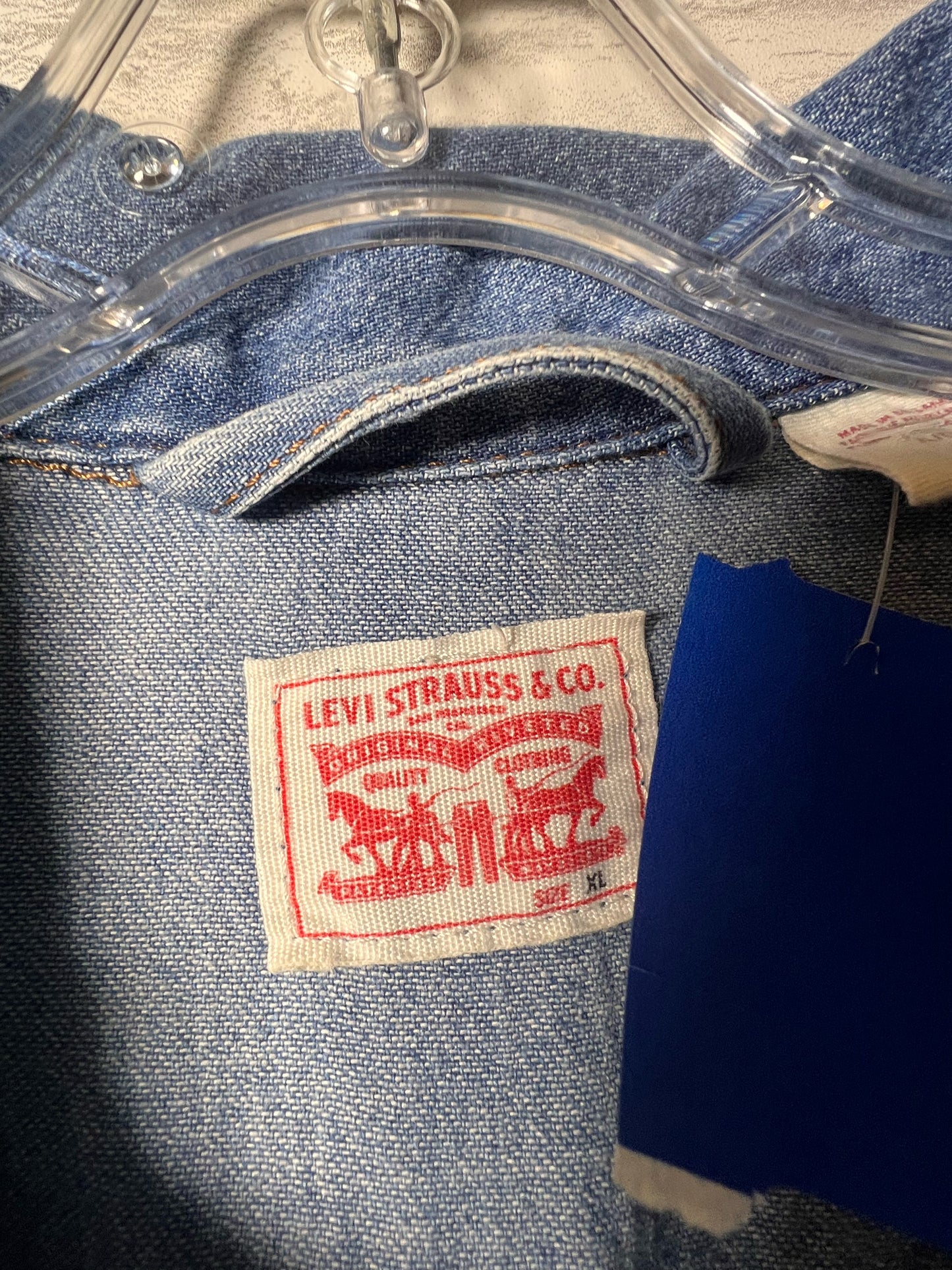 Size XL Levi's vintage short sleeved denim jumpsuit