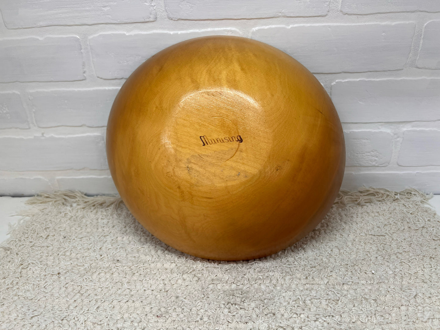 Munising vintage wood bowl