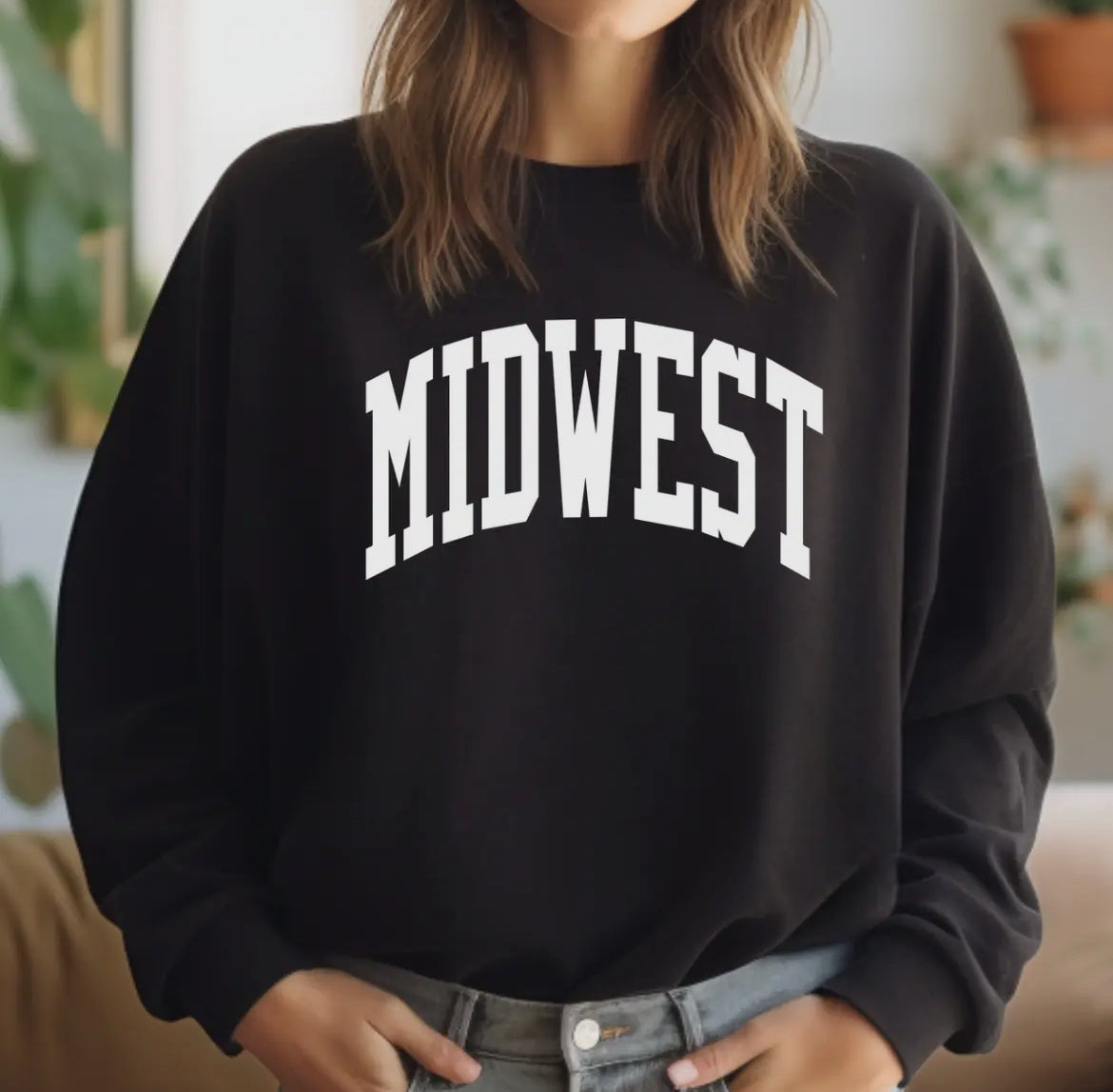 Midwest Varsity Lettering Crewneck Sweatshirt