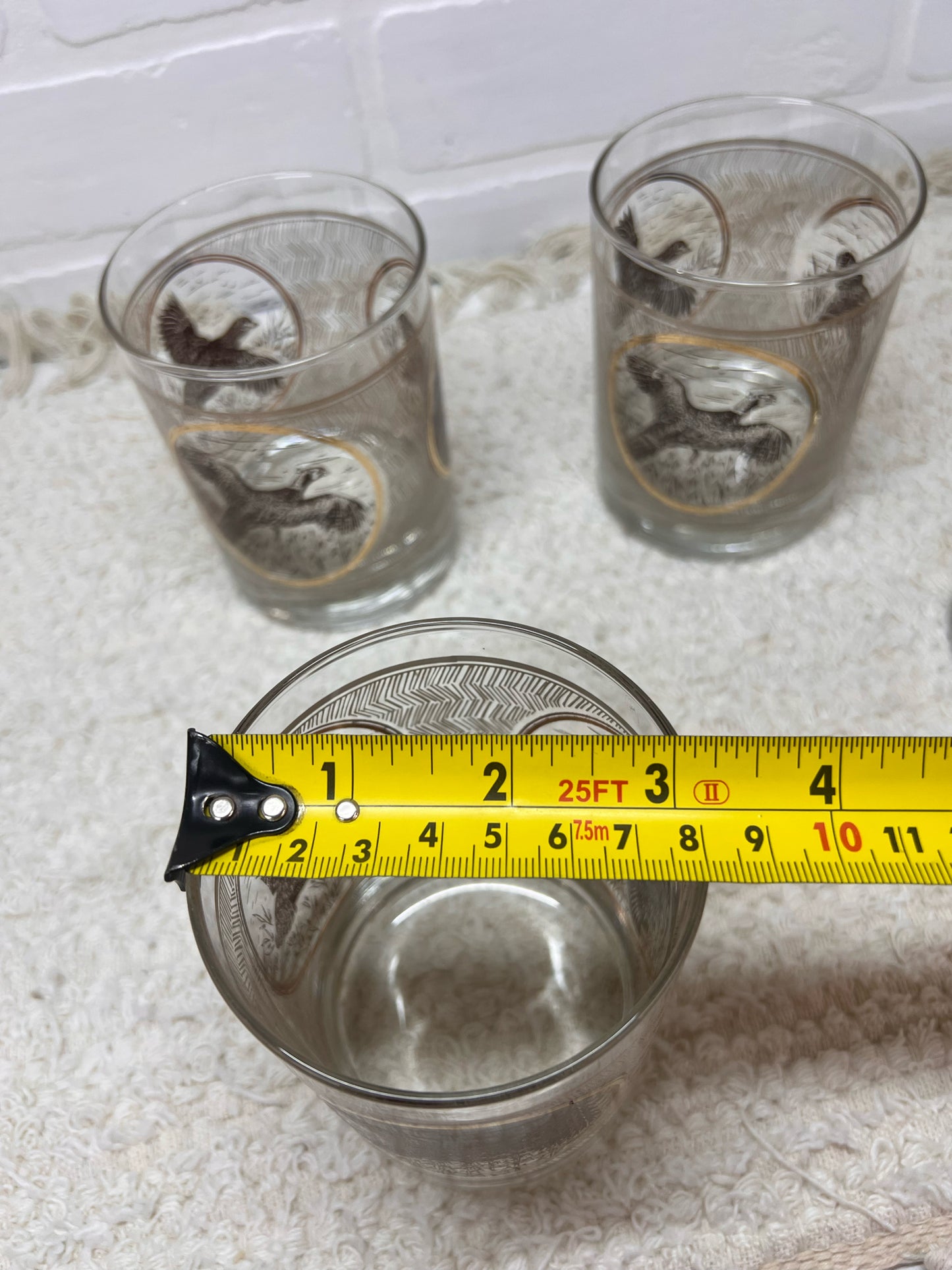 Libbey Glass Set New in Box - Game Birds 14oz Tumblers