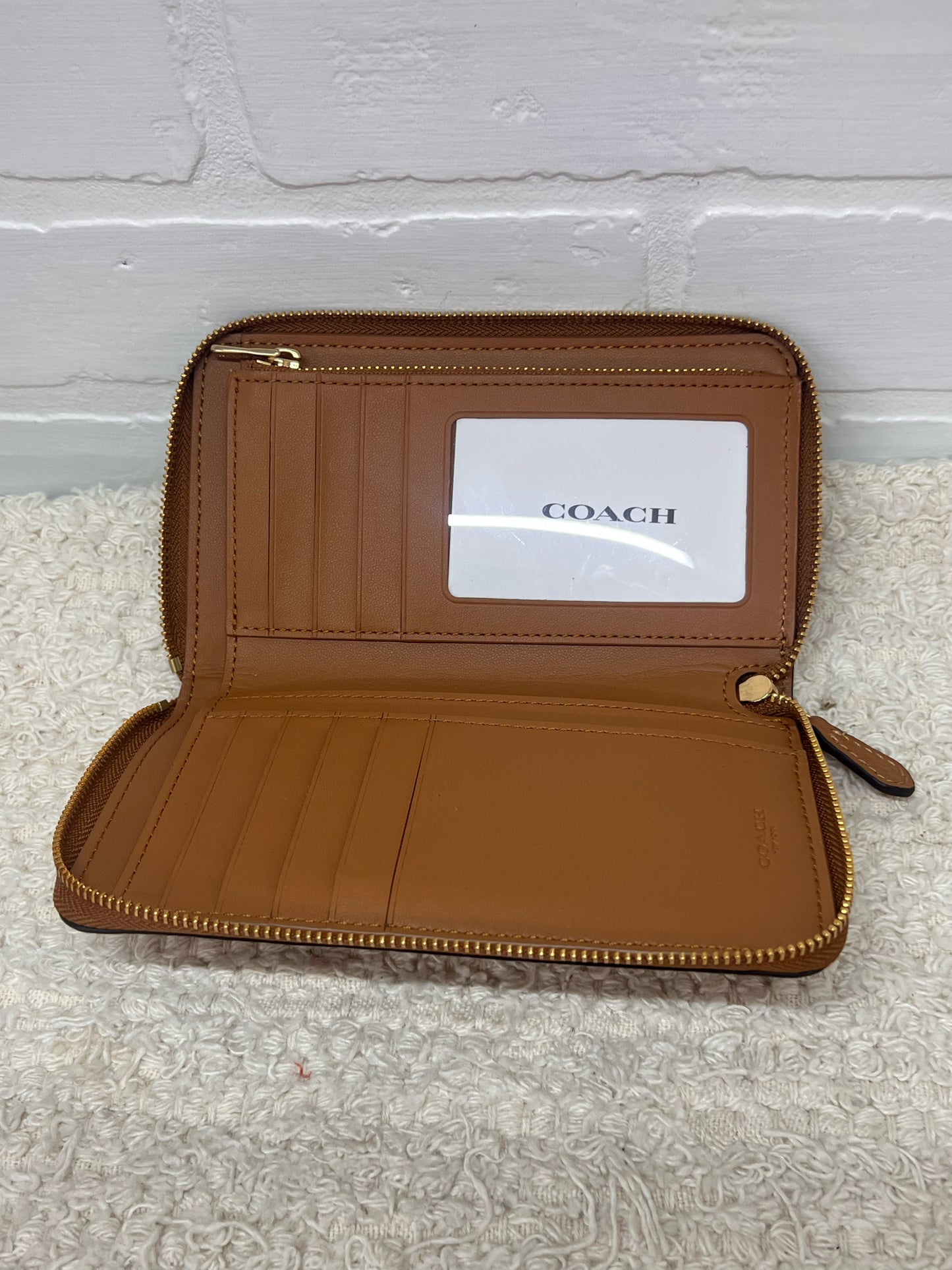 Coach Leather Katy Satchel w/ Diary Embroidery & Coordinating Wallet