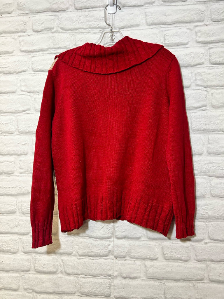 Size M Tiara red embellished Christmas cardigan