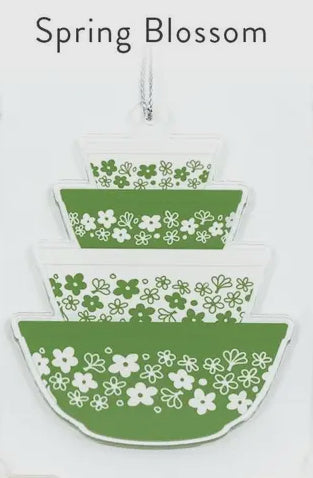 Double Sided Pyrex-Inspired Acrylic Holiday Ornament