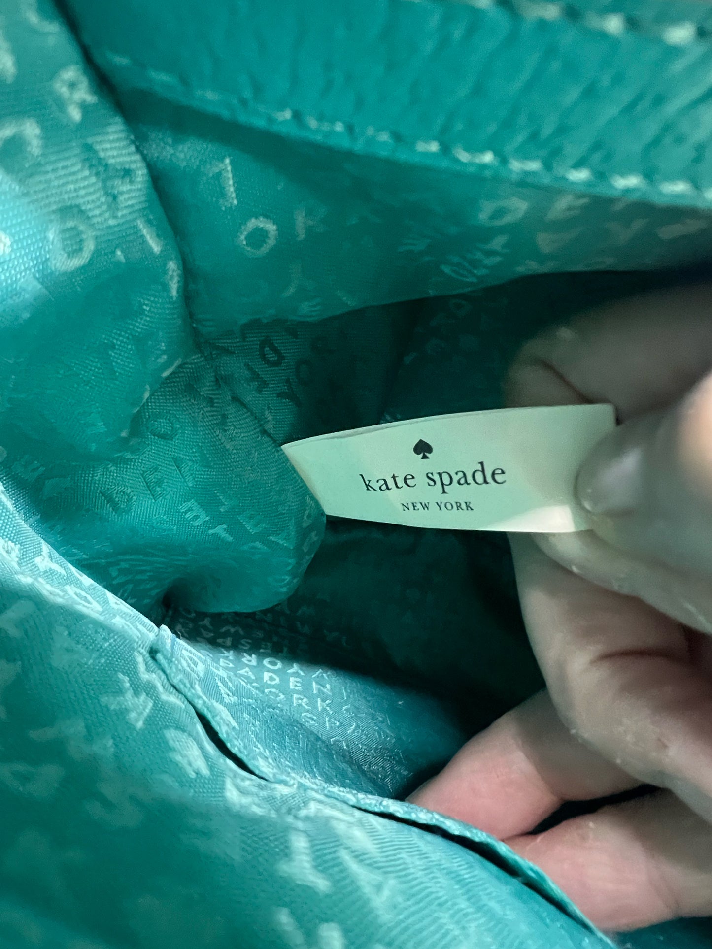 Kate Spade Turquoise Wellesley style satchel/crossbody