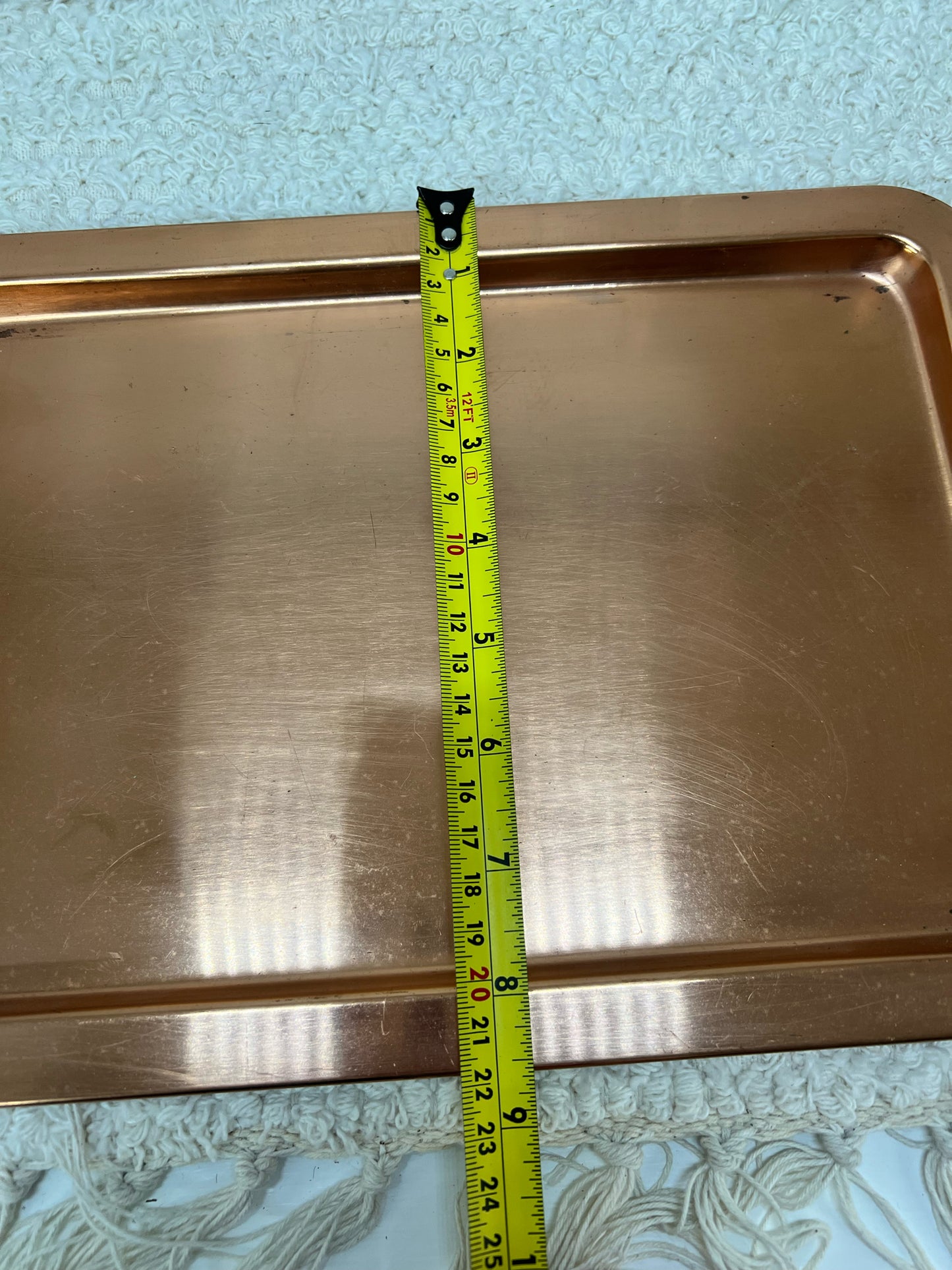 Vintage Copper Serving Tray