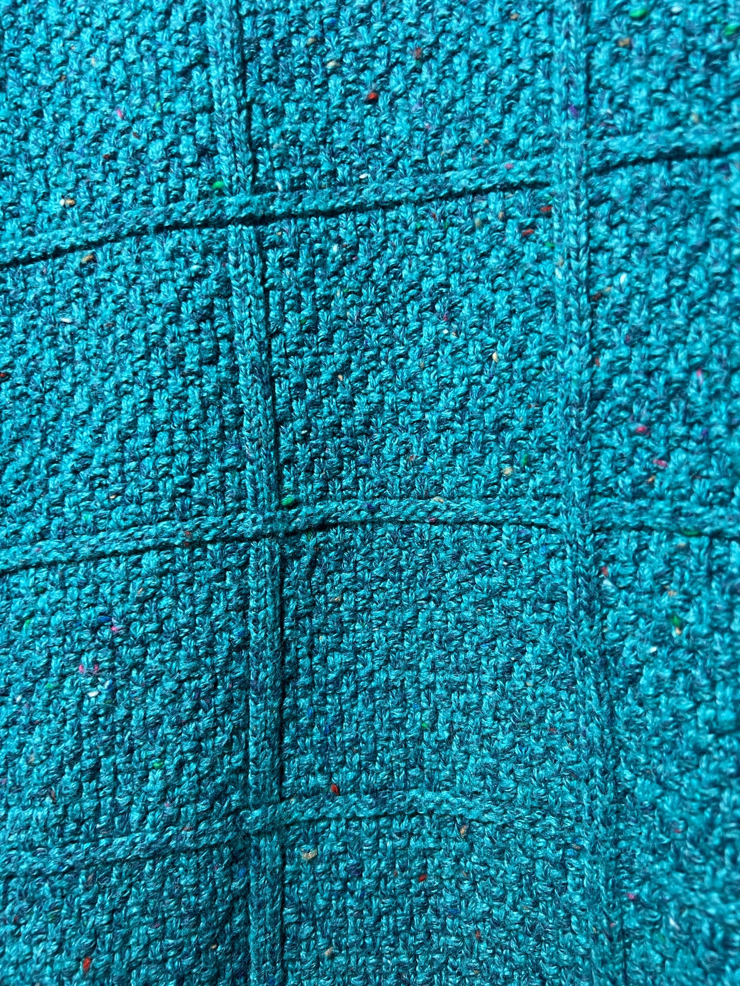Size 1X Land's End Green/Blue Sweater