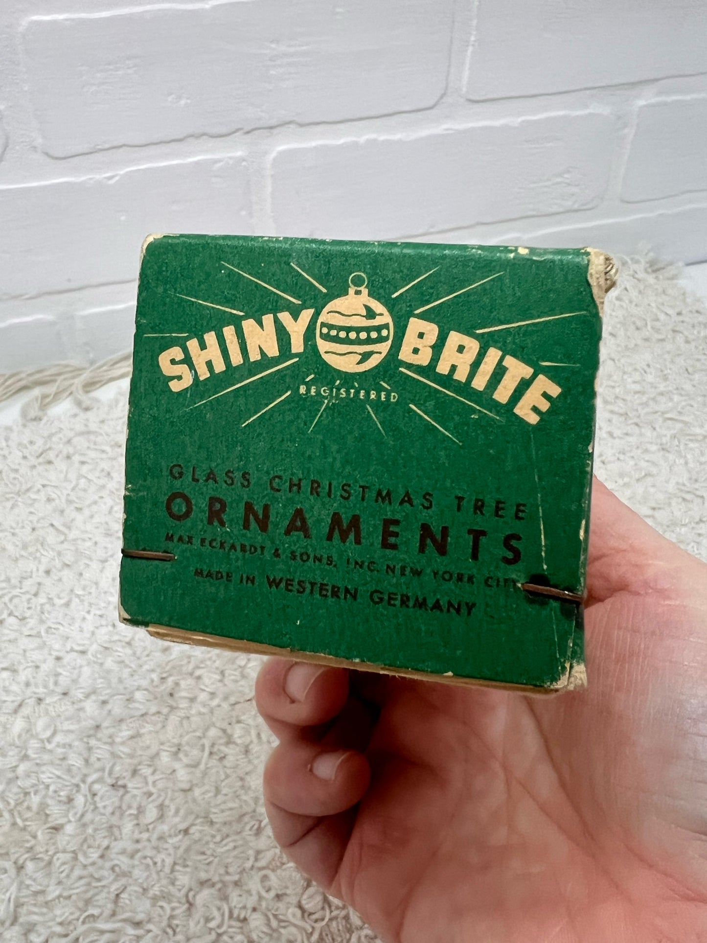Vintage 1950's Shiny Brite Christmas Tree Topper - hand blown