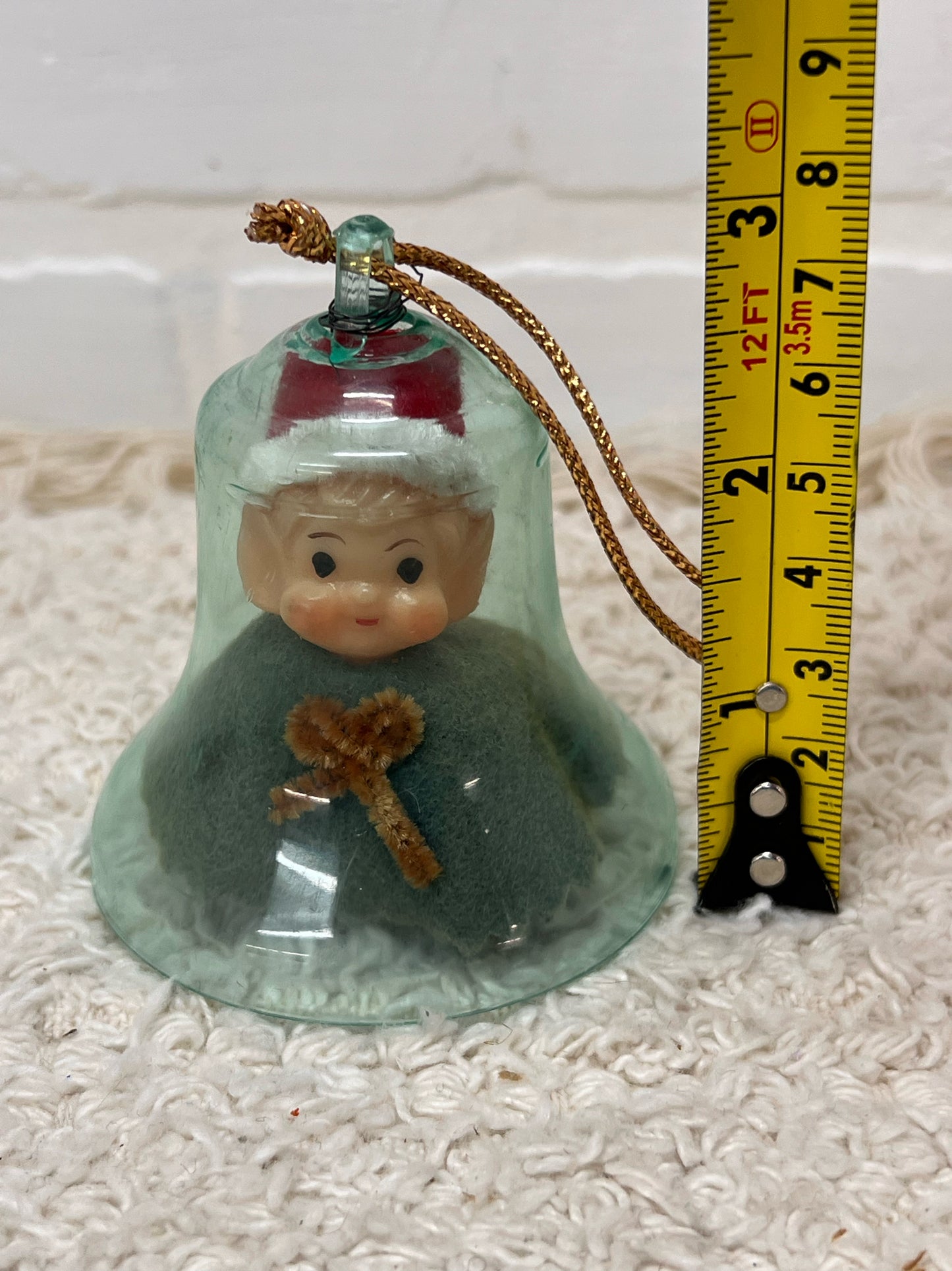 Mid-Century Pixie in a Bell Ornament