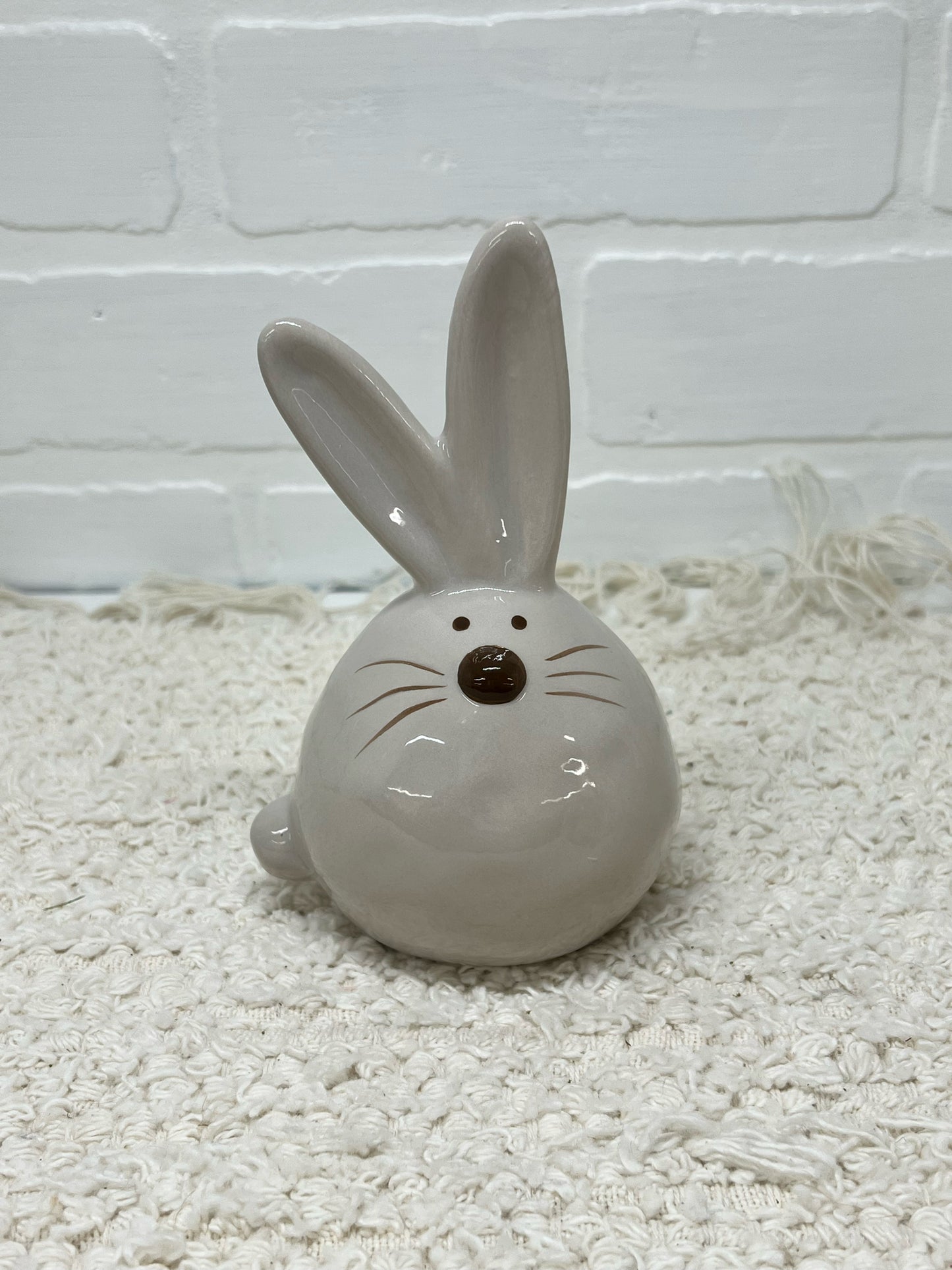 Gray Ceramic Bunny, 5.5 inch