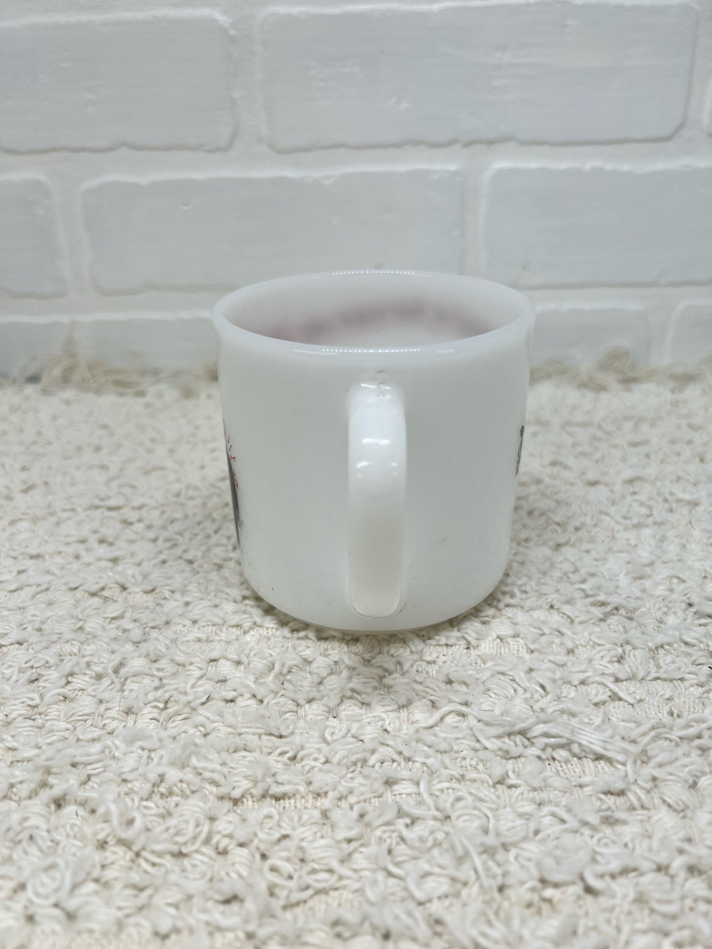 Vintage Federal milkglass 'Vigortone' advertising mug